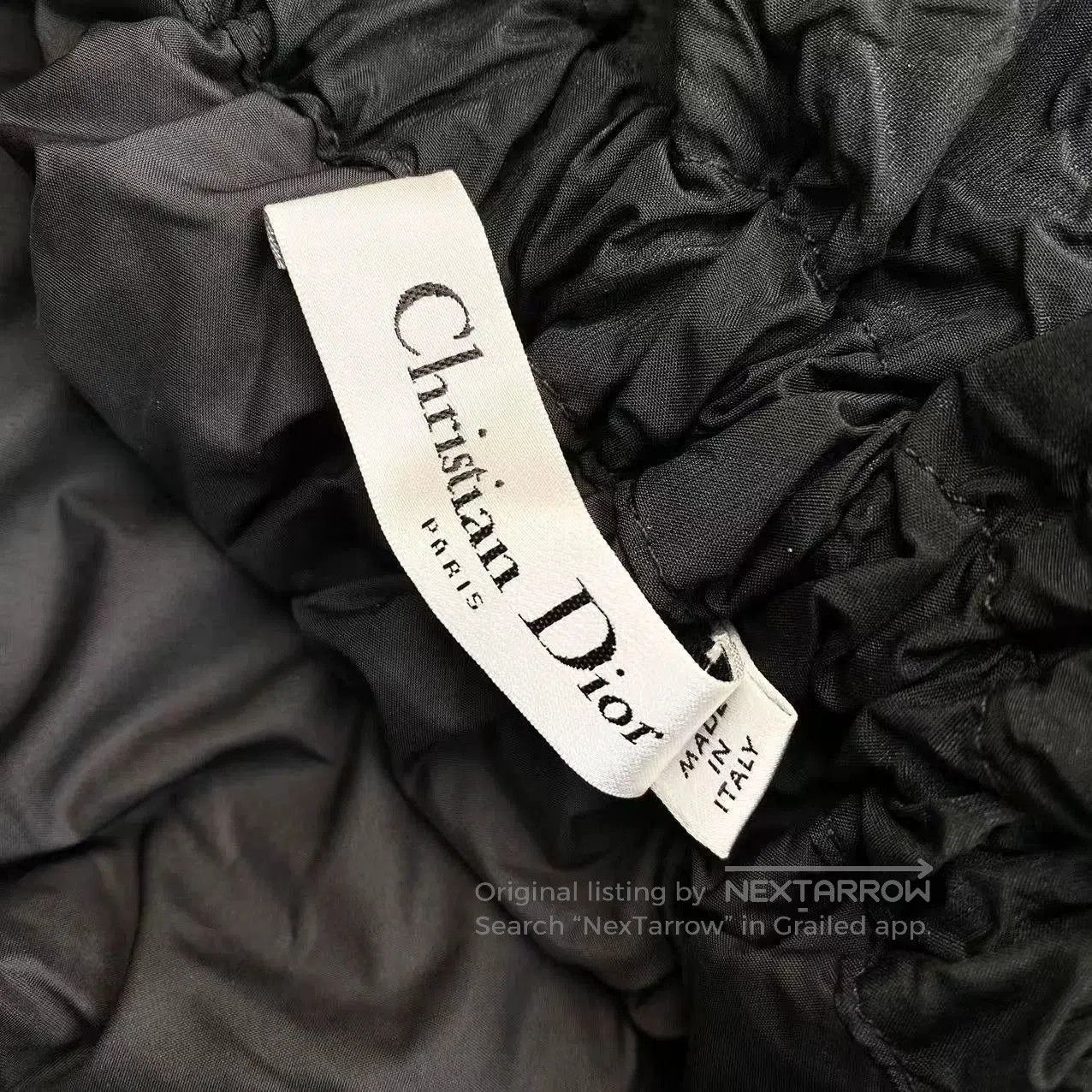 Dior black elasticated short skirt by dior. Size US 34 / EU 50 - 4 Thumbnail