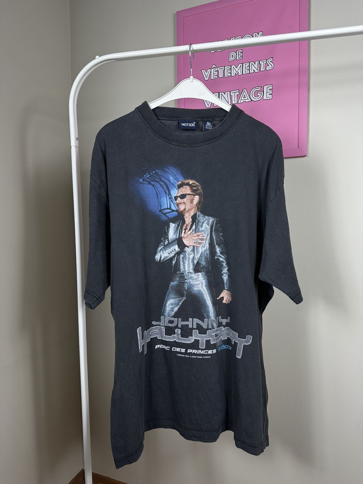 Vintage Rare Johny Hallyday 2003 Vintage T Shirt Size US XL / EU 56 / 4 - 2 Thumbnail