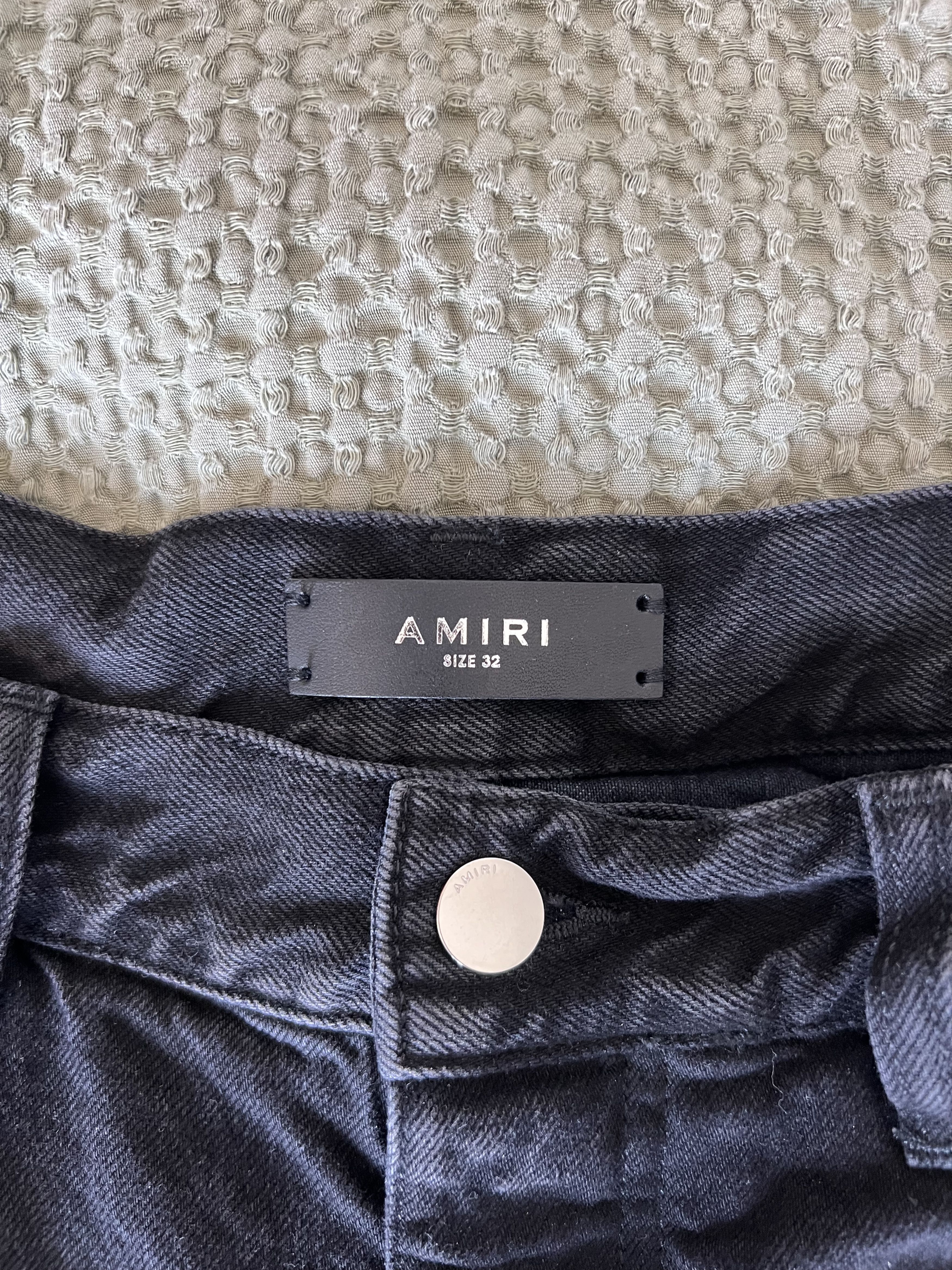 Amiri Amiri Release Hem Straight Leg Jeans in Black Size US 32 / EU 48 - 9 Thumbnail