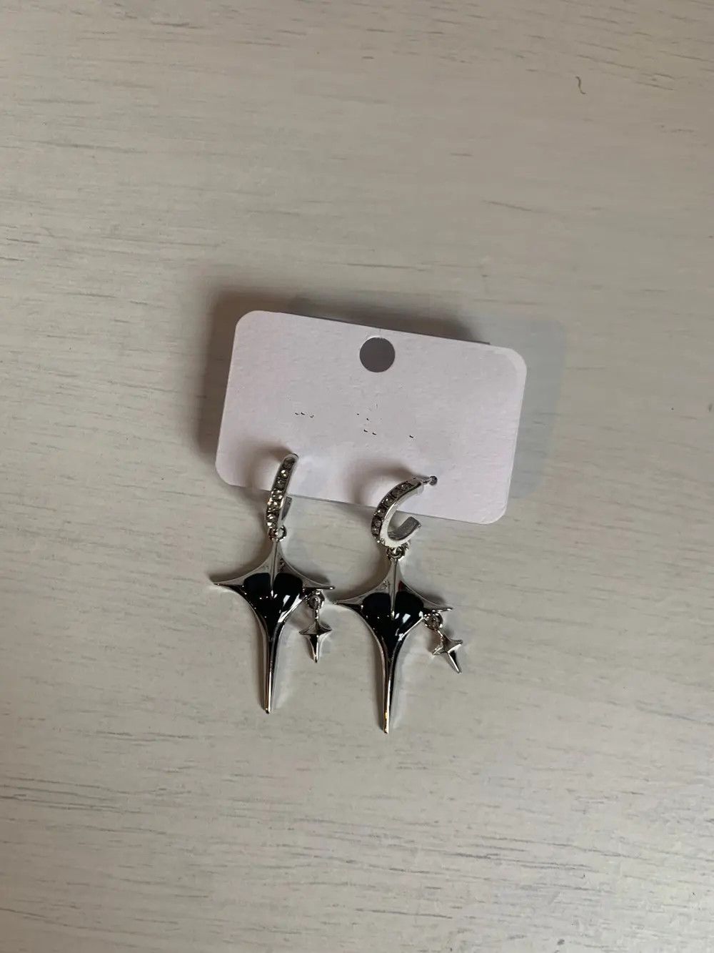 Jewelry Black Heart Stone Earrings Size ONE SIZE - 2 Thumbnail