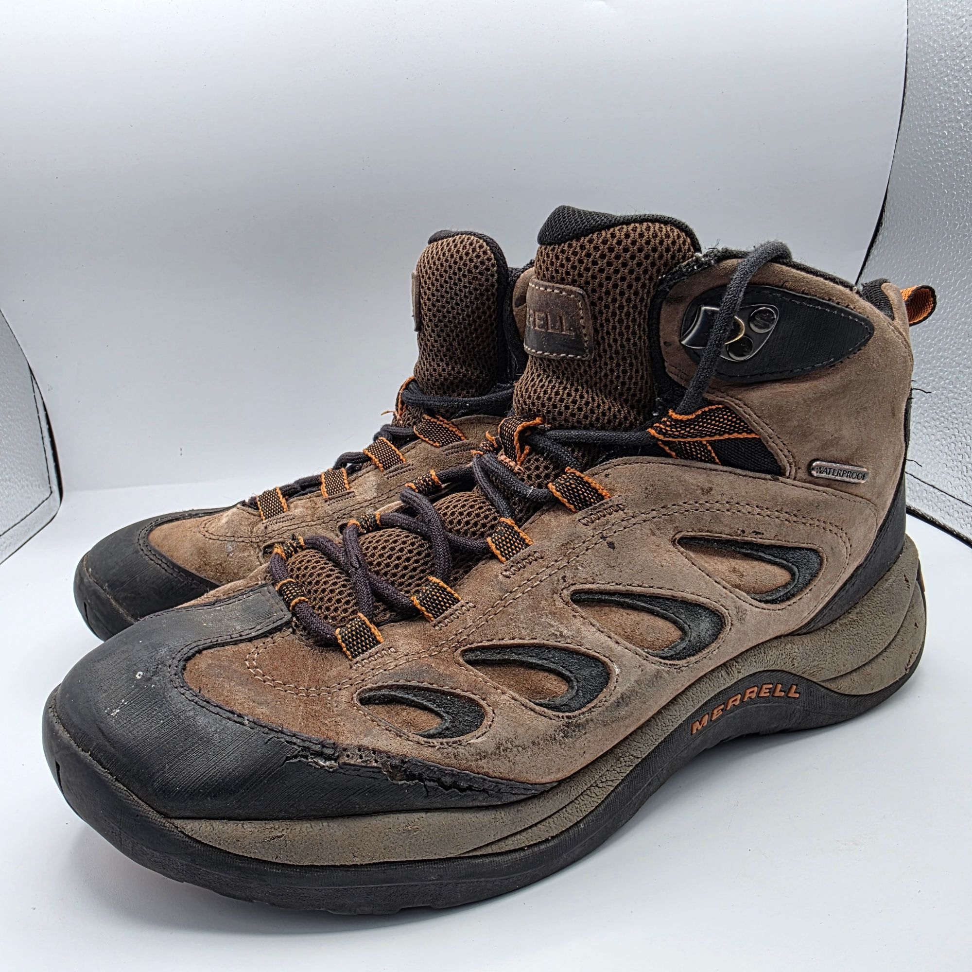 Merrell Merrell Reflex 4 Mens Size 10 Brown Mid Waterproof Hiking Bo Size US 10 / EU 43 - 3 Thumbnail