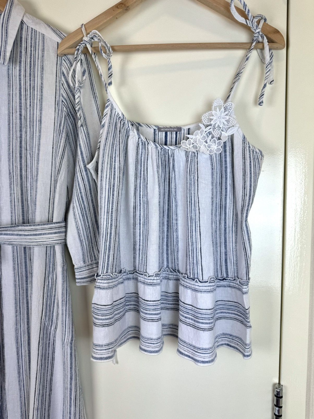 Hysteric Glamour Hemisphere linen cotton set long dress tank top camisole M-S Size M / US 6-8 / IT 42-44 - 13 Thumbnail