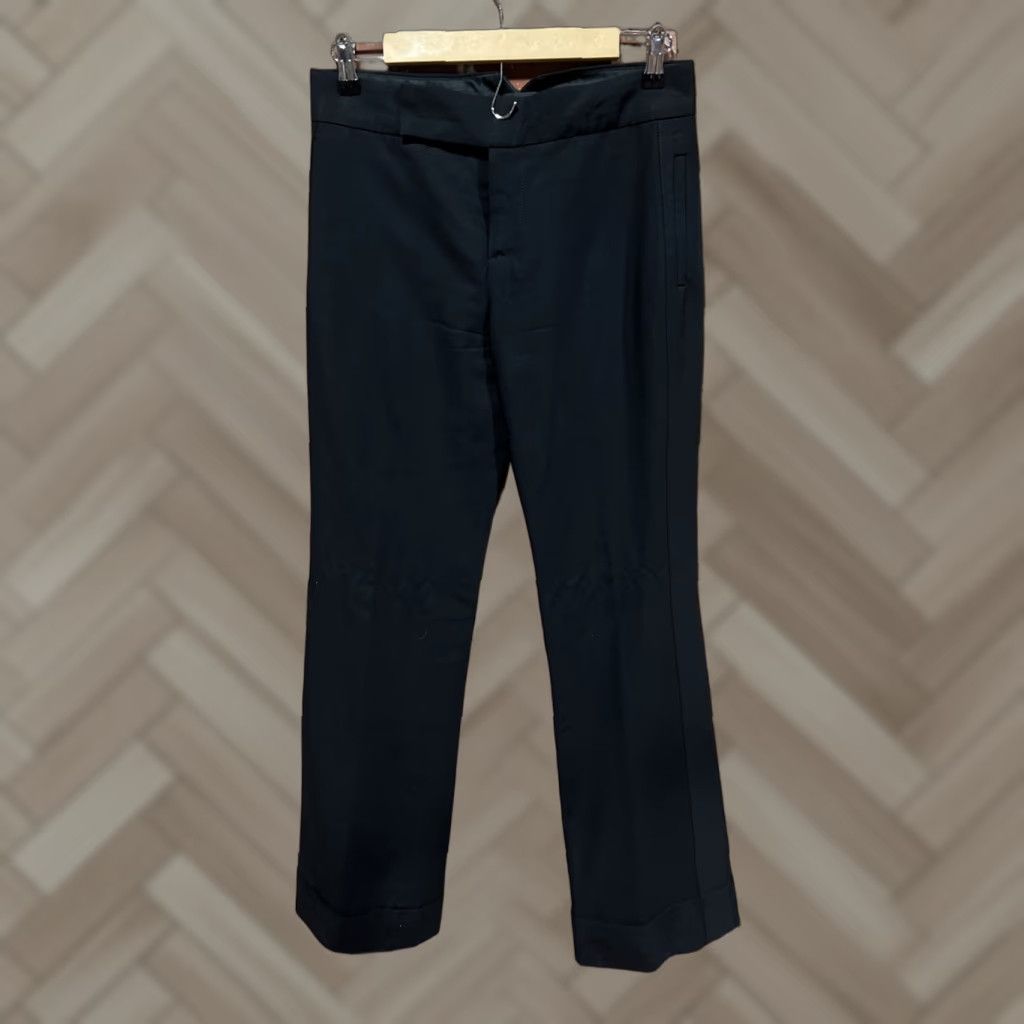 Marc Jacobs Marc Jacobs Pants Women 4 Black Wool Lined Wide-Leg Dress Pants Adult Size 4 Womens Size 27" / US 4 / IT 40 - 1 Thumbnail