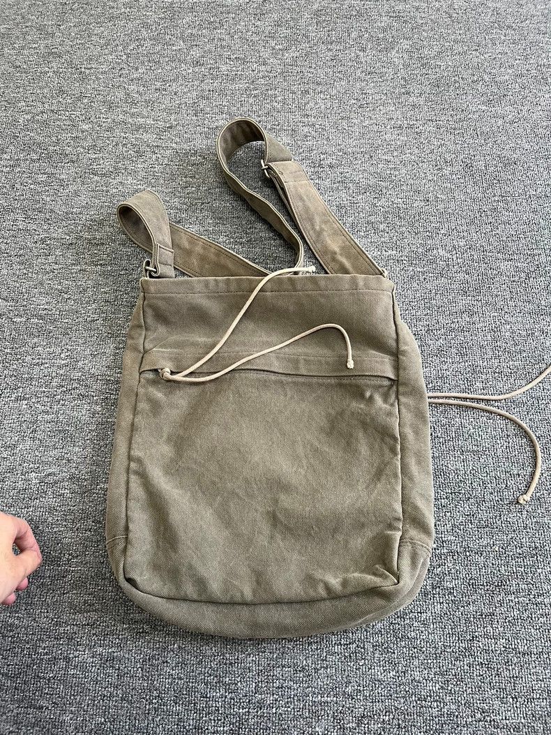 Yohji Yamamoto yohji yamamoto Washed canvas messenger bag Size ONE SIZE - 5 Thumbnail