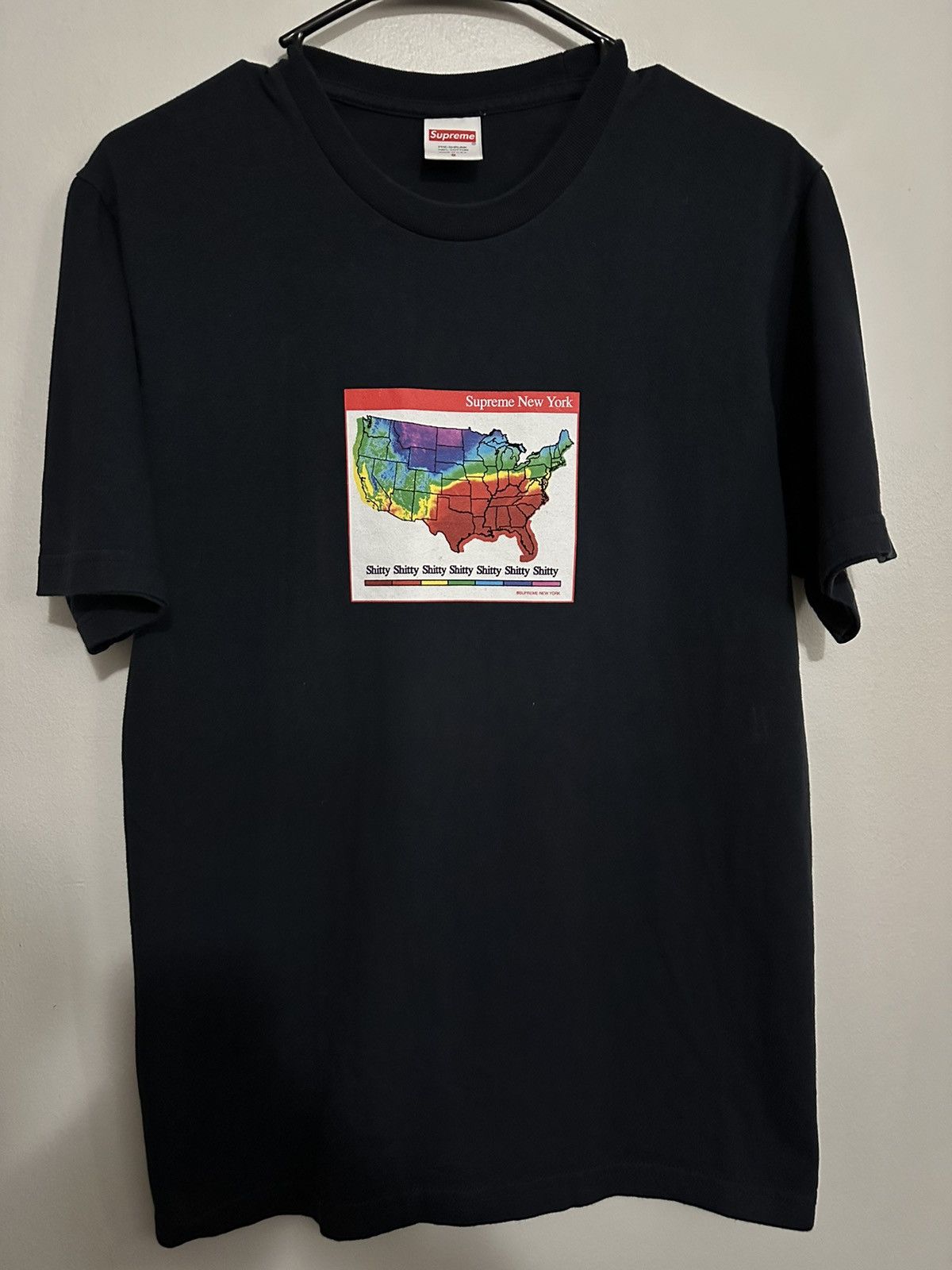 Supreme WEATHER TEEシュプリームTシャツ Supreme Supreme Weather Map T-Shirt. | Grailed