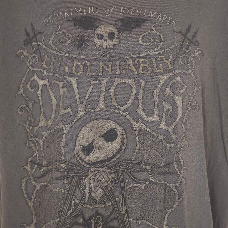 Disney Nightmare Before Christmas T Shirt Mens Size Large Gray Size US L / EU 52-54 / 3 - 2 Thumbnail