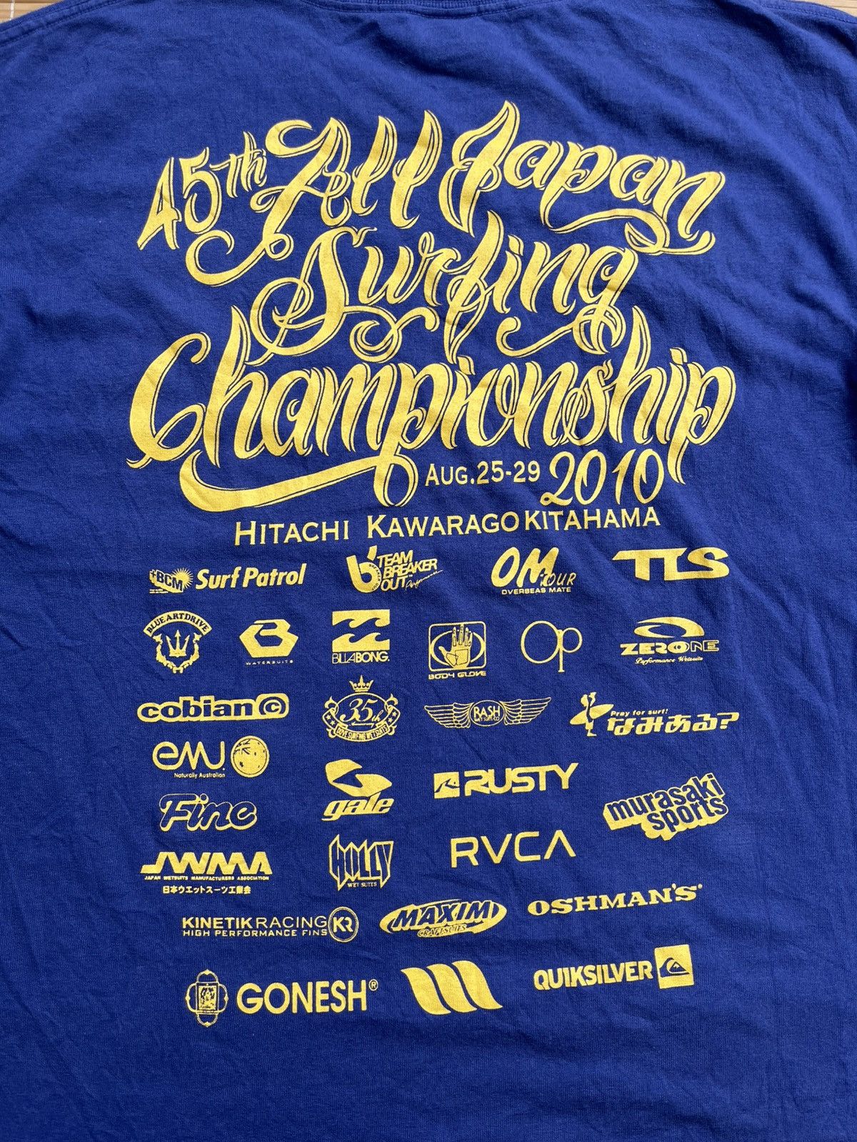 Vintage Rare Vtg Nippon Surfing association x 45th event promo tee Size US L / EU 52-54 / 3 - 3 Thumbnail