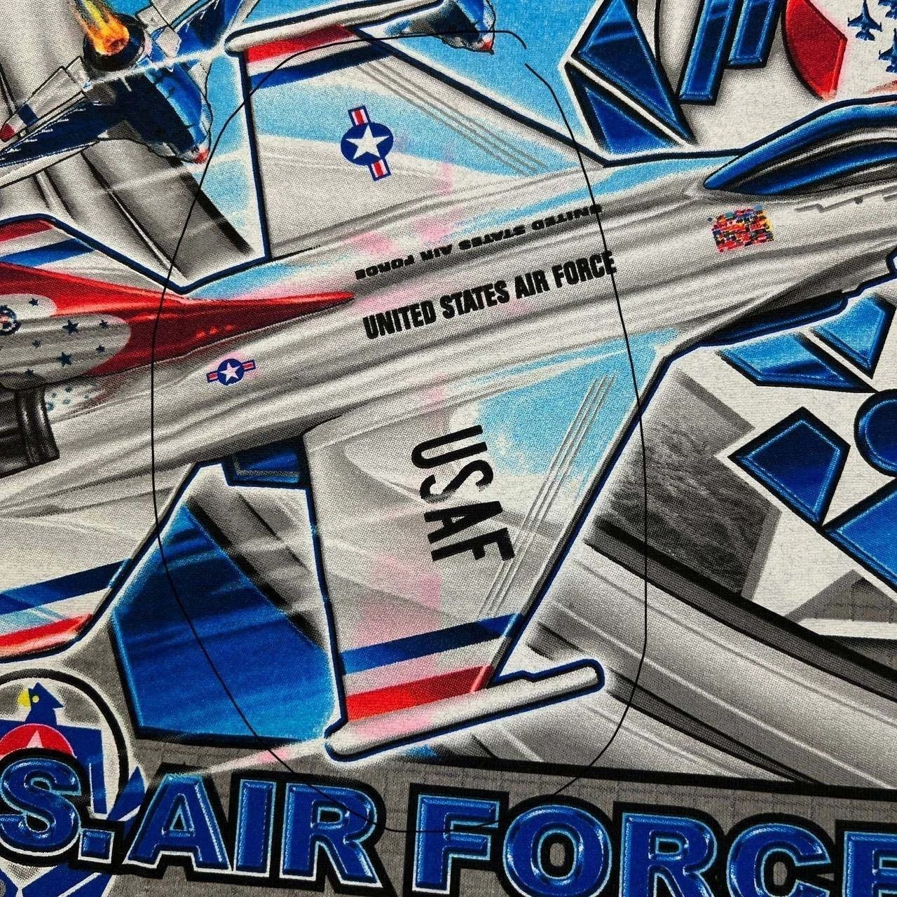 Fruit Of The Loom Vintage U.S Air Force Thunderbirds Shirt Men Deadstock 2XL Size US XXL / EU 58 / 5 - 7 Thumbnail