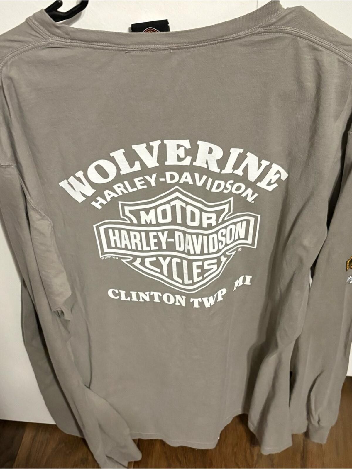 Harley Davidson Harley-Davidson Detroit Long Sleeve Tee with Orange Graphic Size US L / EU 52-54 / 3 - 2 Thumbnail