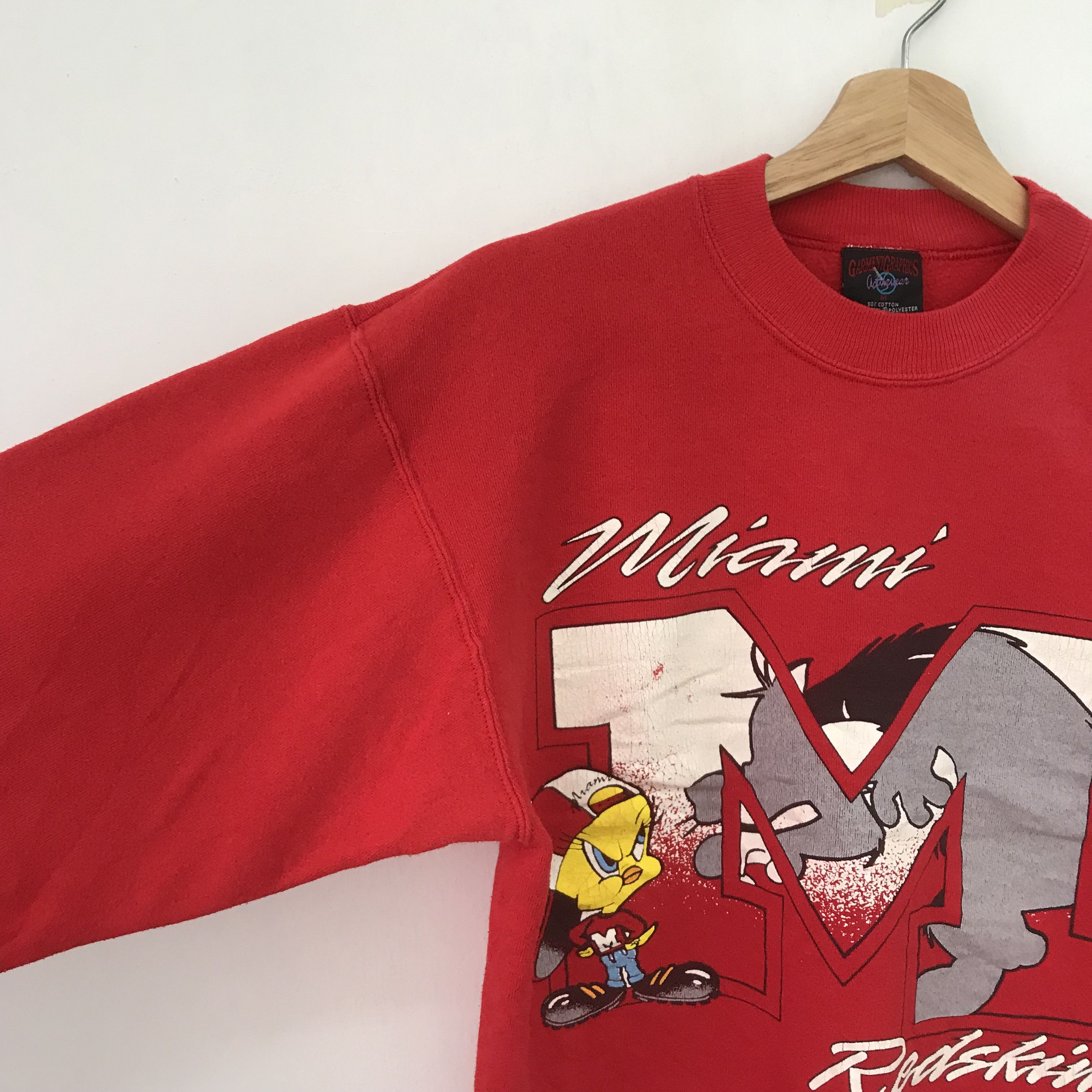 Vintage Vintage 90's Miami University Ncaa Red Sw - 420 Size US M / EU 48-50 / 2 - 4 Thumbnail