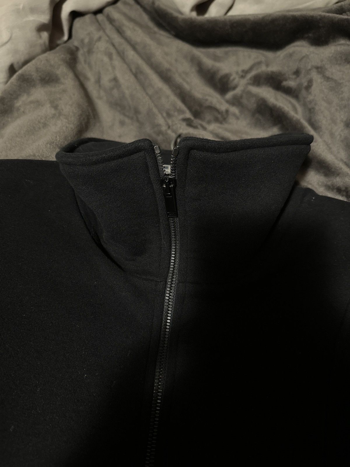 Saint Laurent Paris Saint Laurent Paris Black Fleece Cotton Quarter Zip Jacket L Size US L / EU 52-54 / 3 - 4 Thumbnail