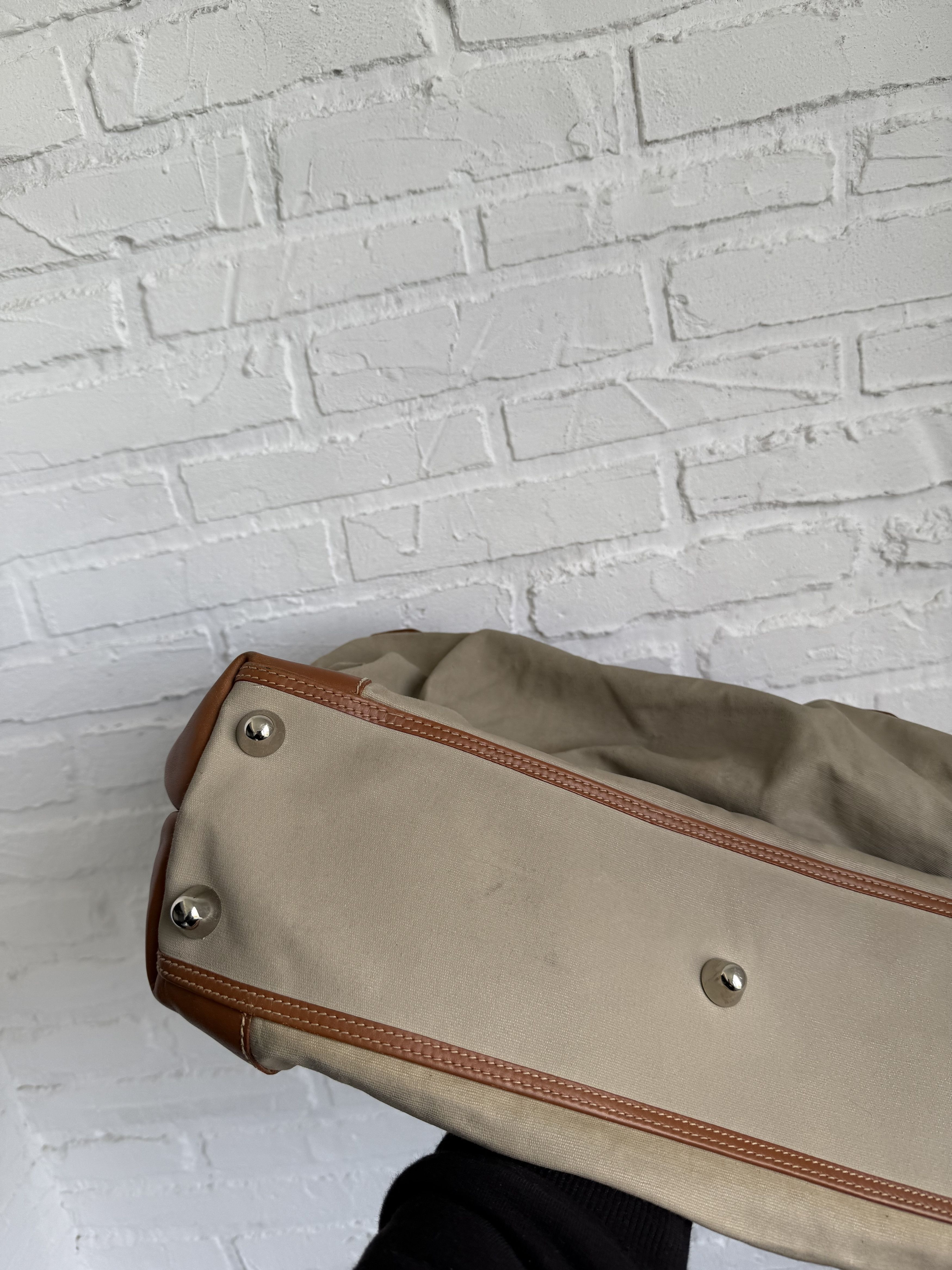 Gucci Vintage 80s Gucci canvas leather tote bag Sail Nautical Size ONE SIZE - 19 Thumbnail