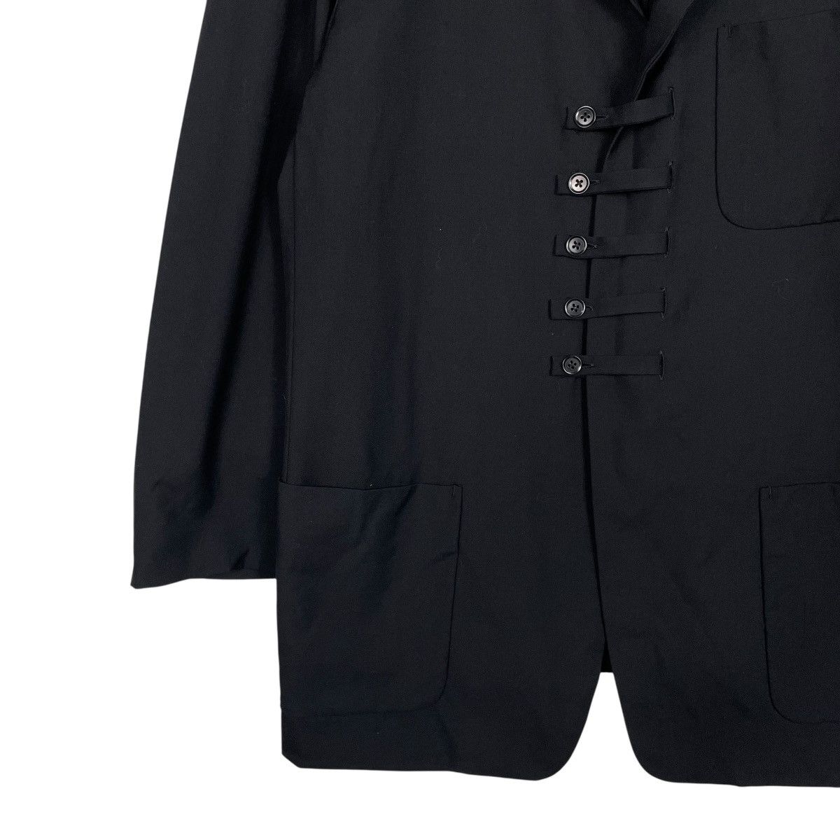 Yohji Yamamoto Vintage 90s Yohji Yamamoto Pour Homme Wool Gabardine Jacket Size US M / EU 48-50 / 2 - 3 Thumbnail
