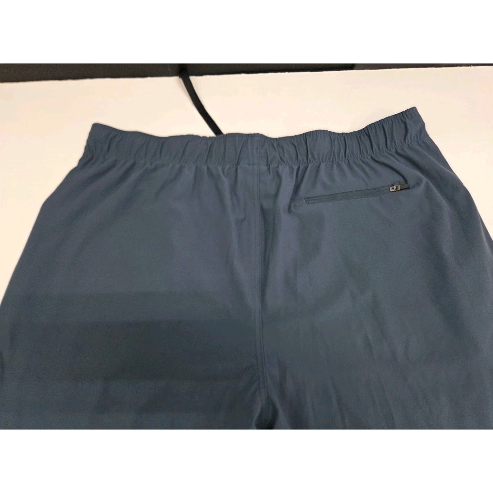Vintage Glacier Mens Active Performance Pants Blue XL Drawstring Pockets Tapered Athletic 29in Inseam zip front back zip - Winter Summer Spring Fall Size US 36 / EU 52 - 4 Thumbnail