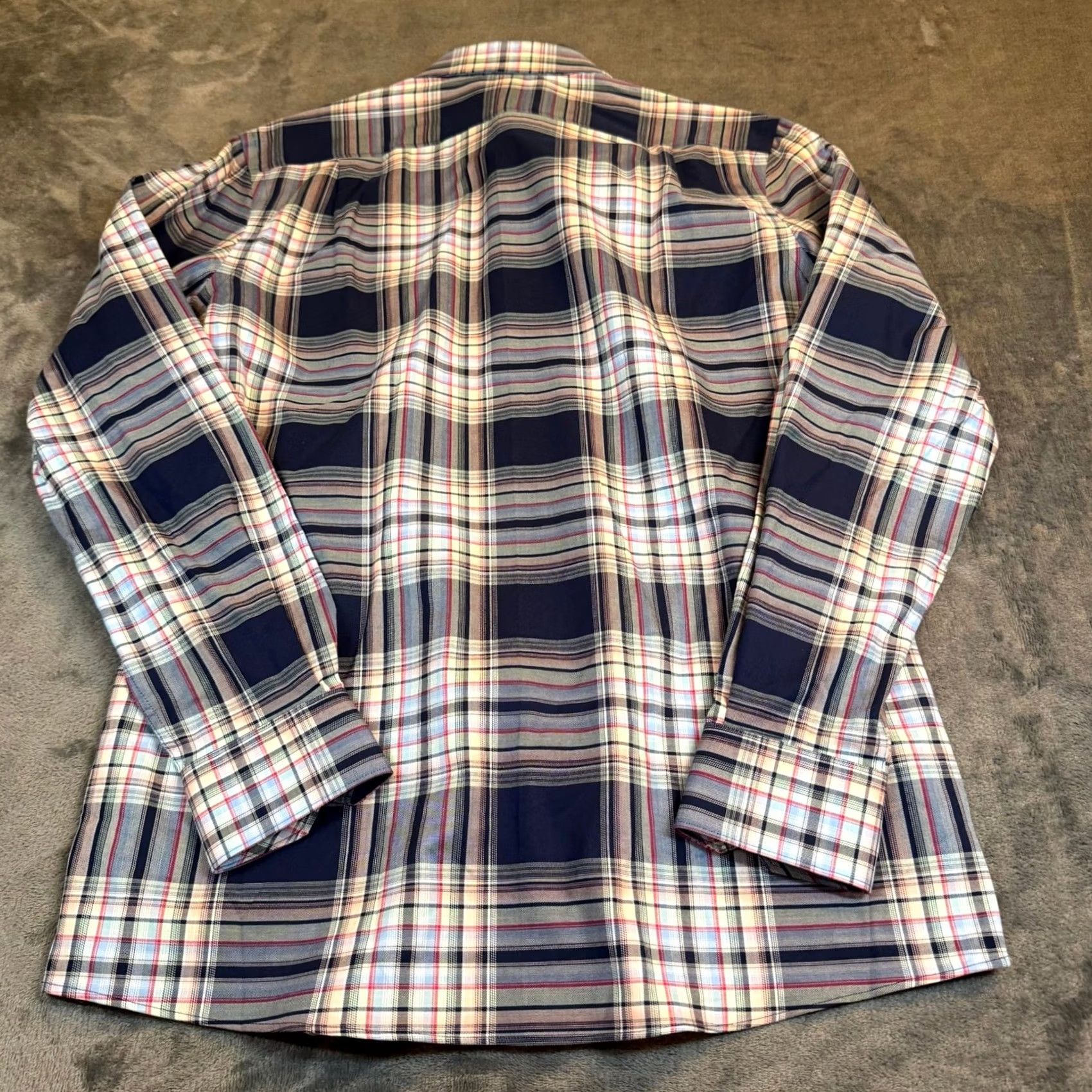 Hart Schaffner Marx Hart Schaffner Marx Mens Small Navy Plaid Button-Up Shirt NEW Size US S / EU 44-46 / 1 - 4 Thumbnail