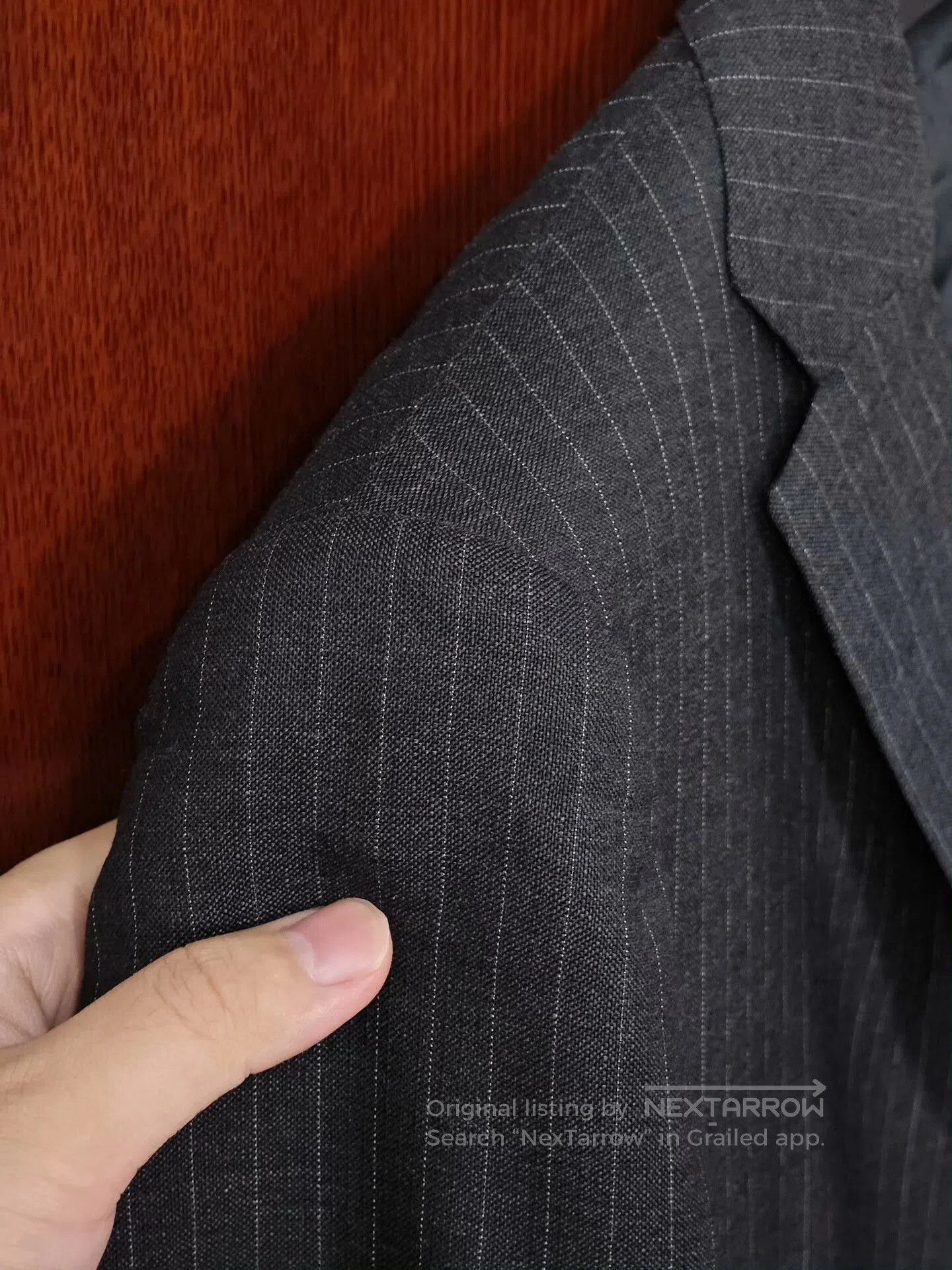 Ring Jacket Japanese Wool Blend Striped Suit Jacket. Size US S / EU 44-46 / 1 - 4 Thumbnail