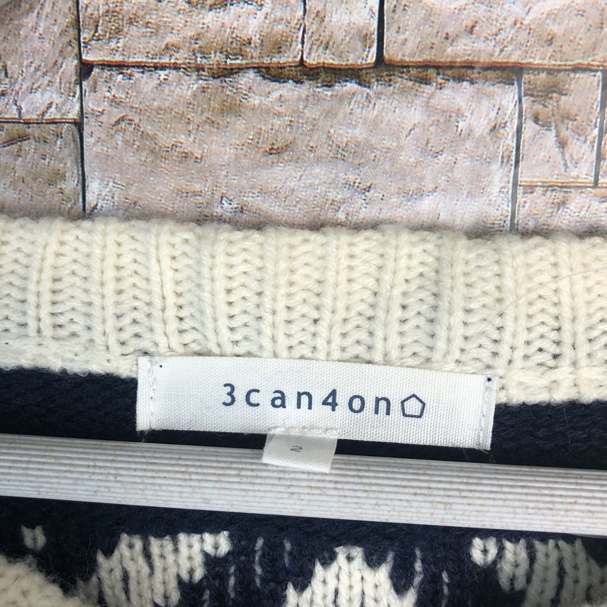 Homespun Knitwear 3 Can 4 Ono Dark Blue stripe Knitwear #A895 Size S / US 4 / IT 40 - 9 Thumbnail