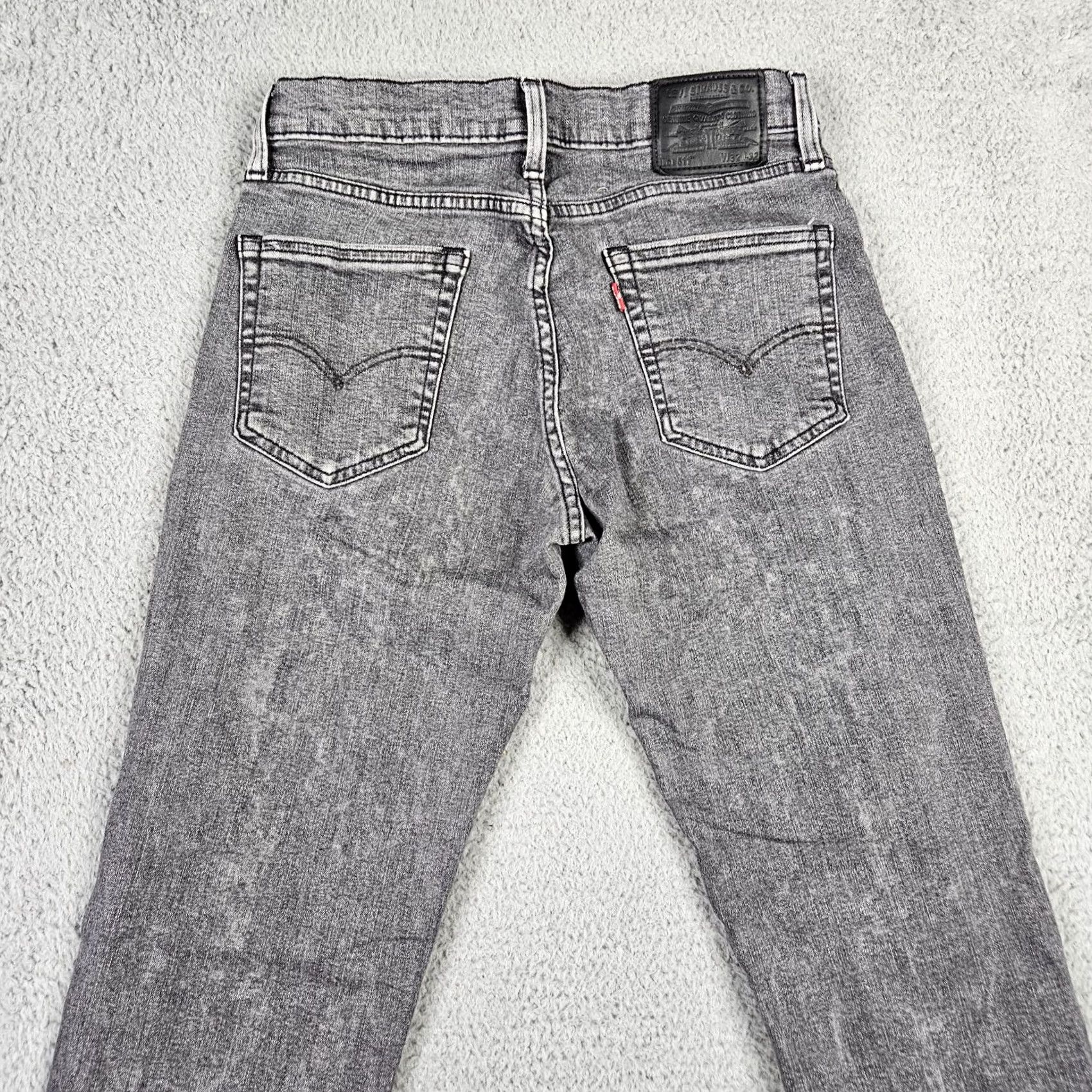 Levi's Levi’s Jeans Men’s Dark Gray Straight Leg Five Pockets Casual Size W32 Regular Size 24" / US 00 / IT 34 - 6 Thumbnail