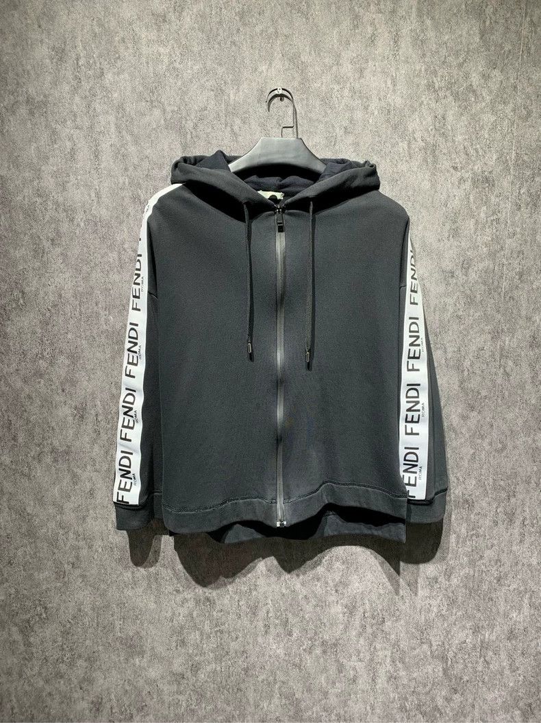 Fendi Fendi Hooded Zip Logo Jacket - dmc Size US M / EU 48-50 / 2 - 1 Thumbnail
