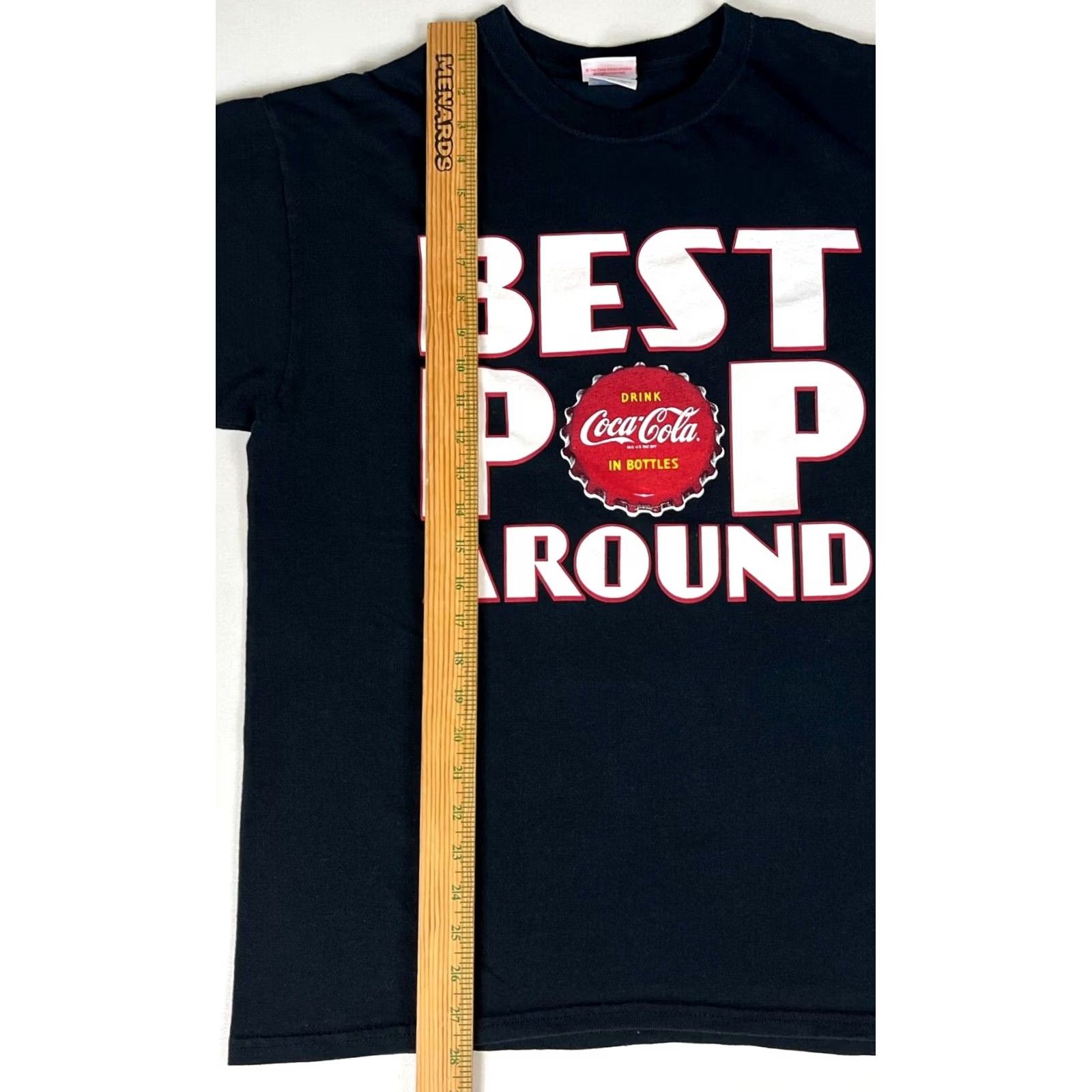 Vintage VINTAGE Coca-Cola Best Pop Around T-Shirt L Adult Black Cotton 2000s Graphic Print Mens Moms Girls Boys Unisex Shirt Size L Size US L / EU 52-54 / 3 - 7 Thumbnail