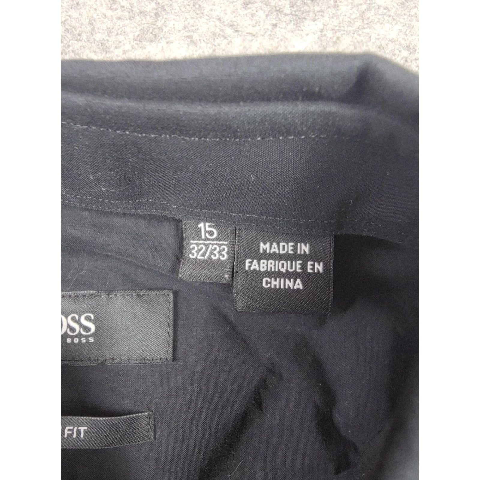 Hugo Boss HUGO BOSS Shirt Mens 15 Slim Fit Black Tuxedo Pleated Bib Dress Long Sleeve Shirt Size 40R - 4 Thumbnail