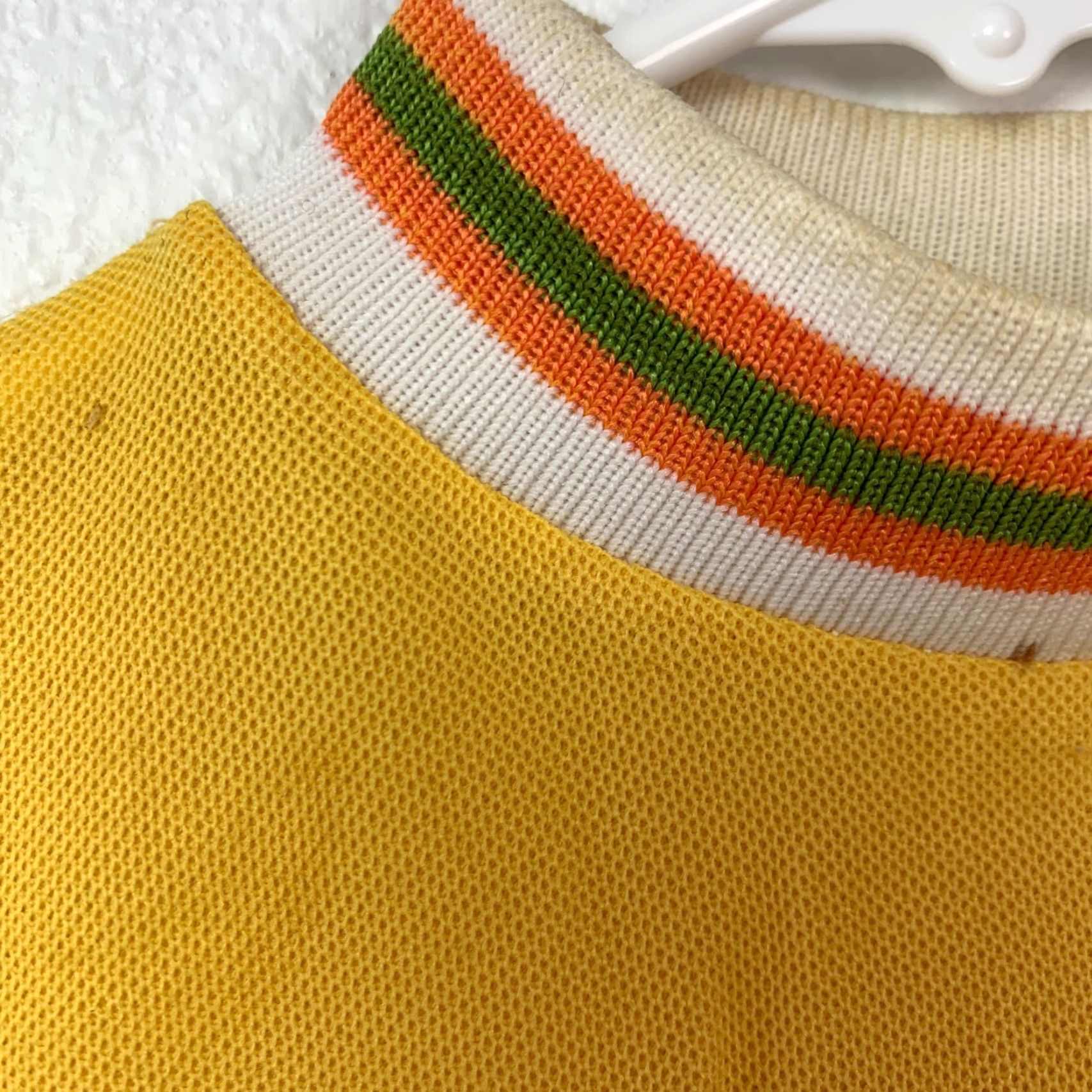 Vintage Vintage Towncraft Ringer T-Shirt Yellow Boys 26.5" 60s 70s Polyester Short Sleeve Size 10 Size US M / EU 48-50 / 2 - 7 Thumbnail
