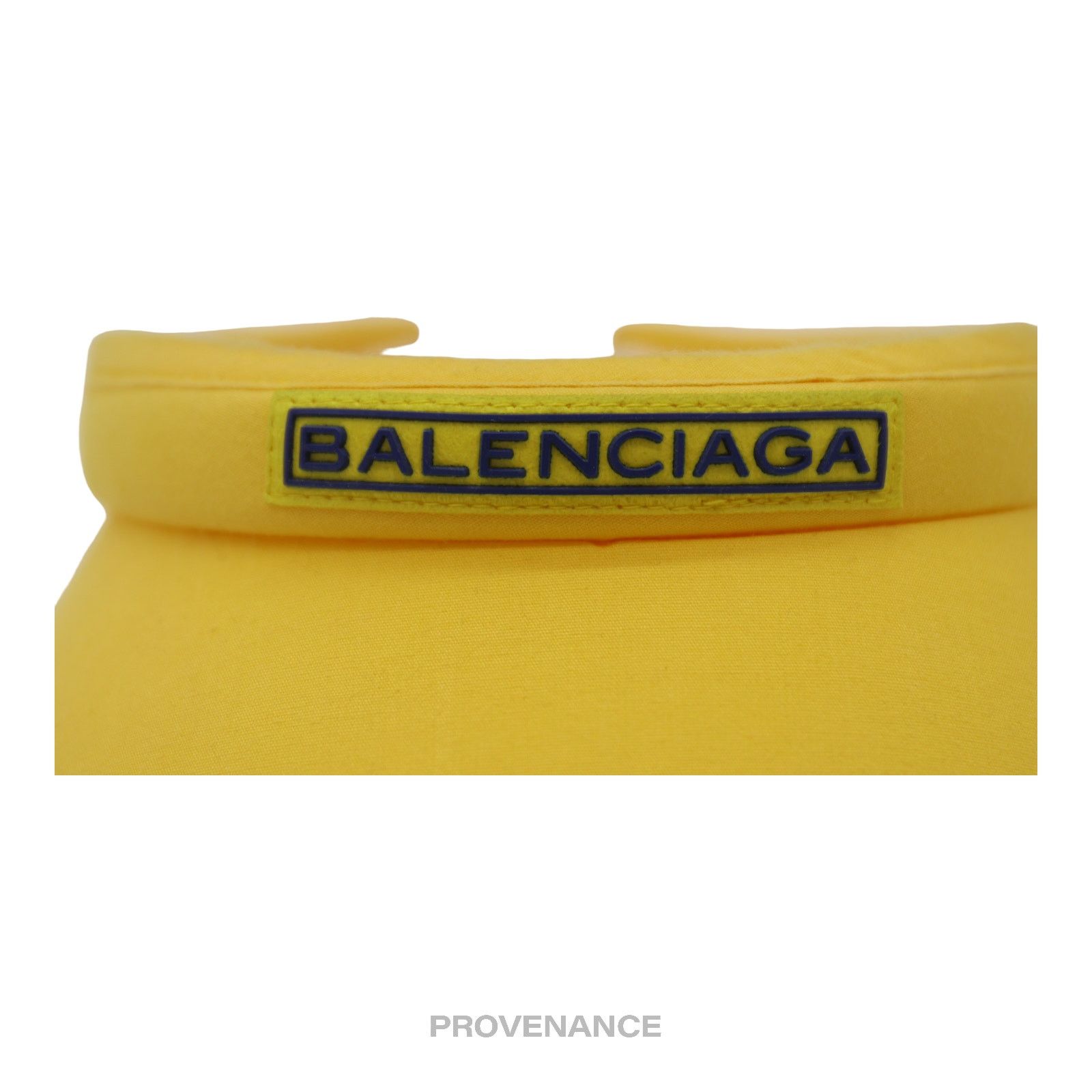 Balenciaga 🔴 Balenciaga Logo Visor - Yellow Size ONE SIZE - 4 Thumbnail