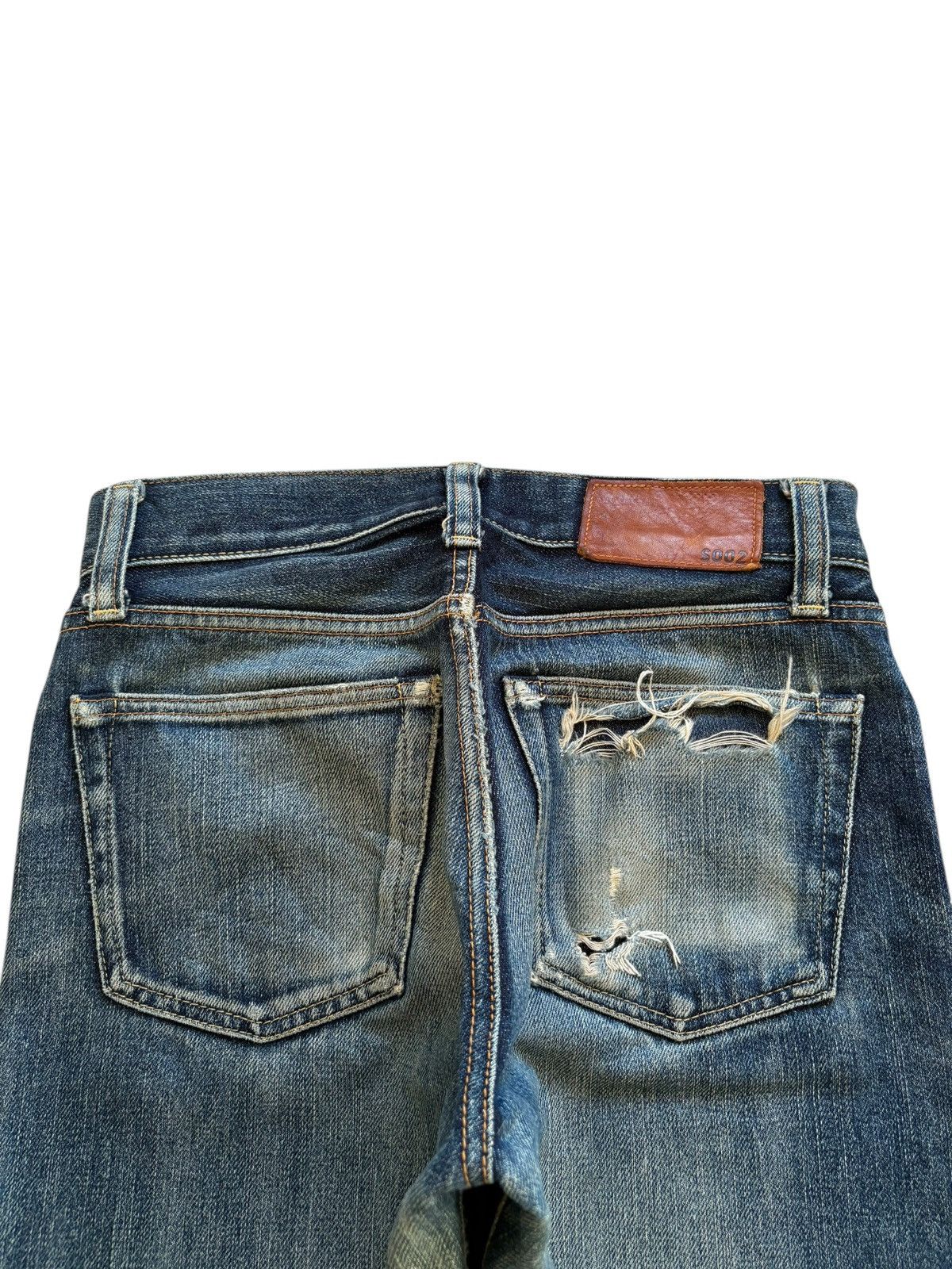Uniqlo Vintage Uniqlo Selvedge Rusty Mud Wash Ripped Jeans Size US 28 / EU 44 - 9 Thumbnail