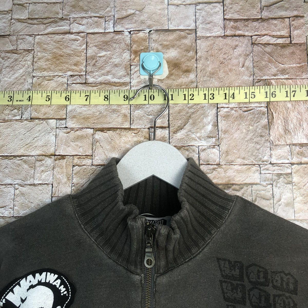 Japanese Brand × Vintage Wam Wam Skulls Brown Sweatshirt #A9 Size US S / EU 44-46 / 1 - 4 Thumbnail