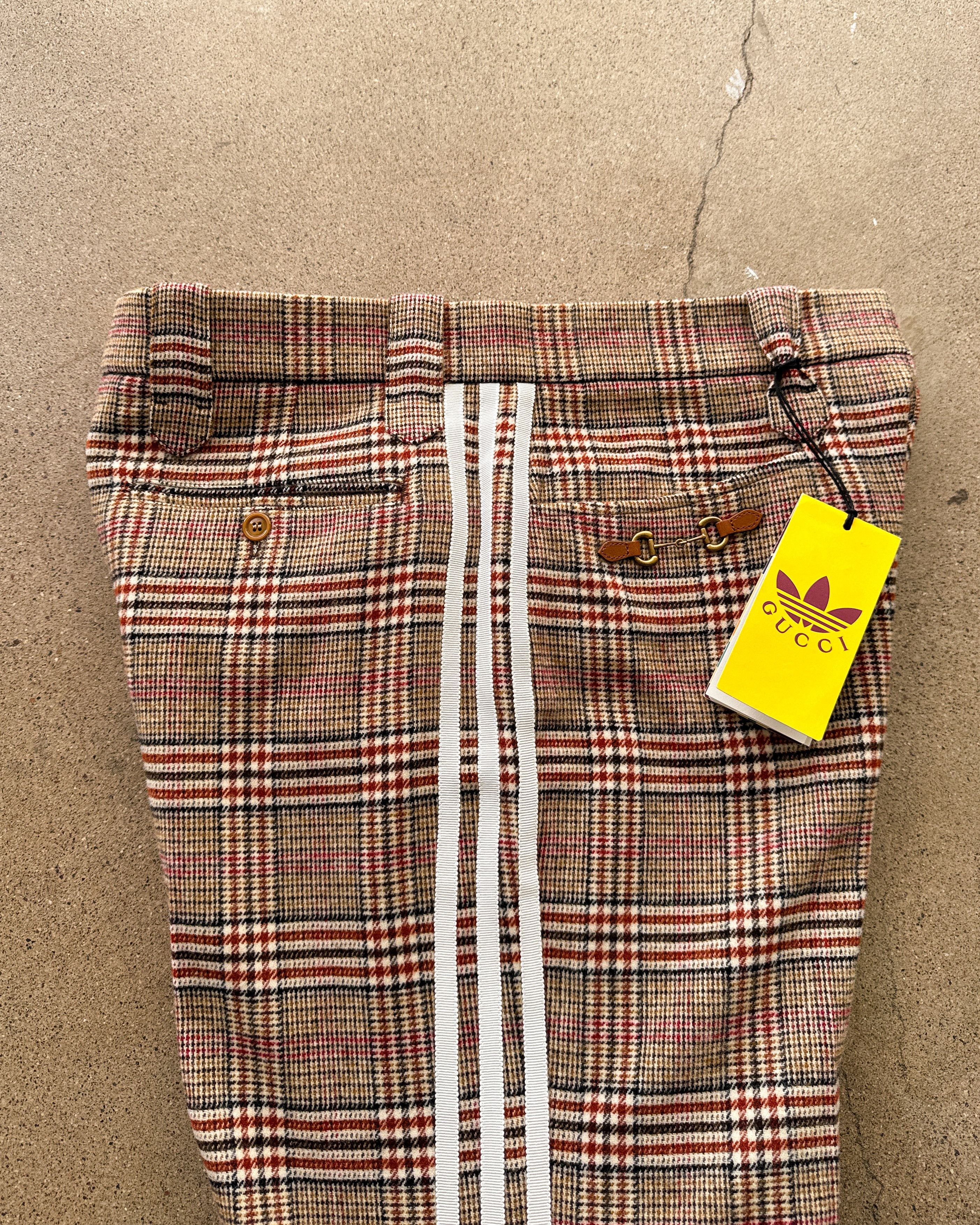 Adidas × Gucci Gucci x Adidas Check Plaid Wool Horsebit Trouser Size 50 Size US 34 / EU 50 - 9 Thumbnail