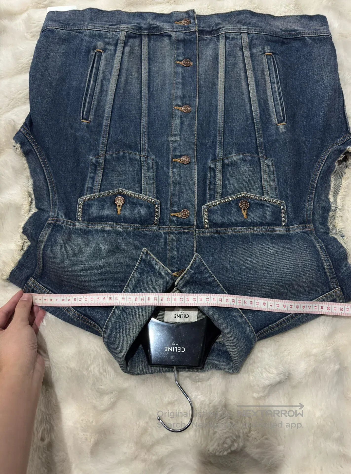 Celine CELINE Studded Heavy Denim Vest| Size US M / EU 48-50 / 2 - 6 Thumbnail
