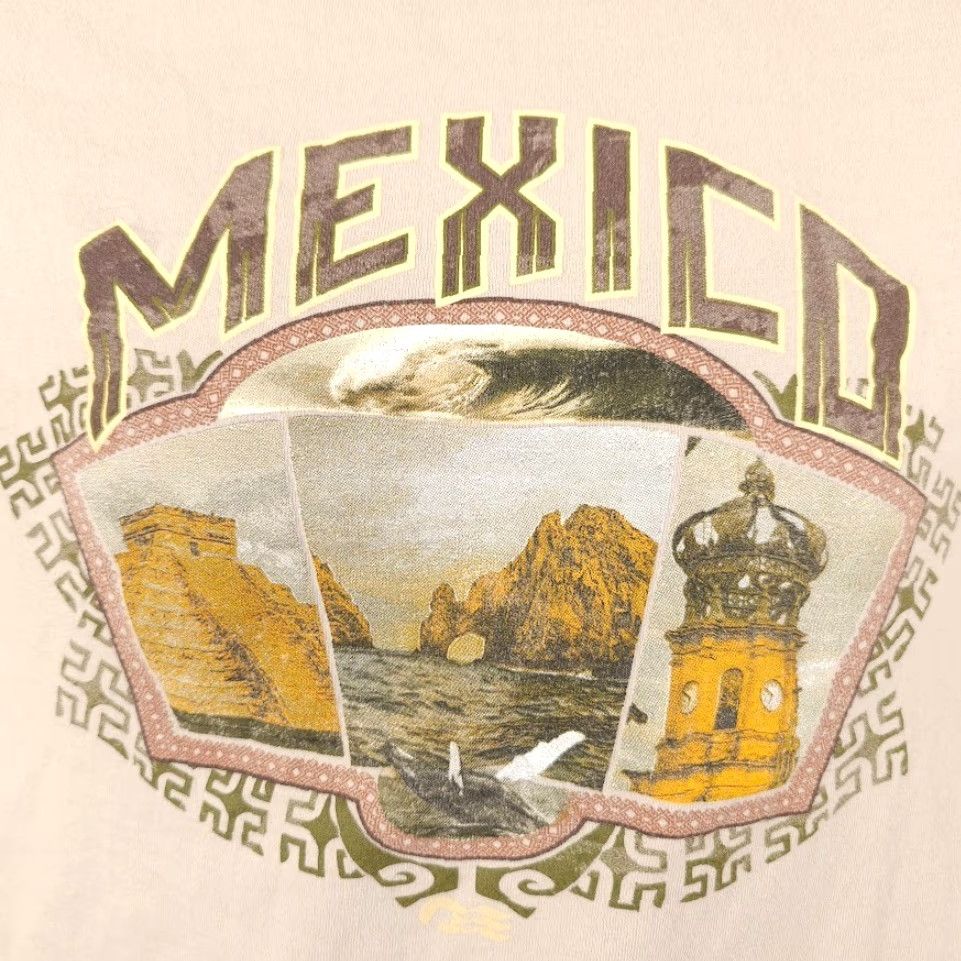 Gildan Mexico T Shirt Mens Size Small Beige Travel Destination Souvenir Tee Size US S / EU 44-46 / 1 - 3 Thumbnail