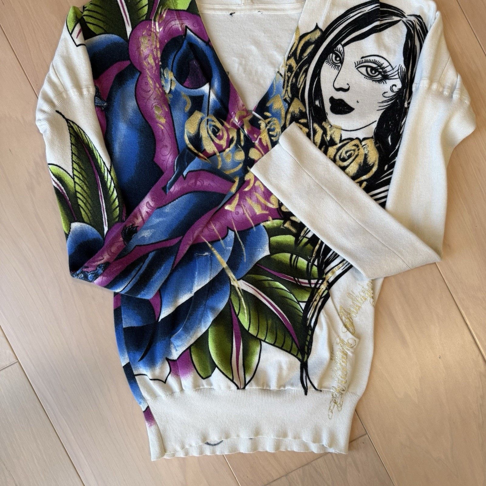 Ed Hardy Vintage Ed Hardy By Christian Audigier Pullover Women's M Size M / US 6-8 / IT 42-44 - 6 Thumbnail