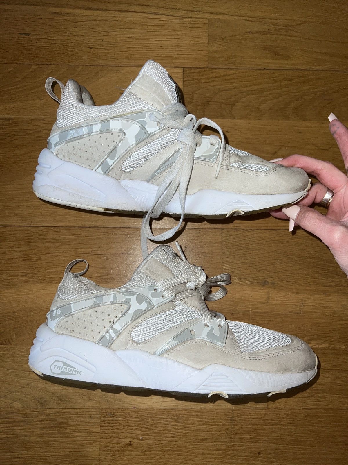 Bape × Puma Bape x Puma camo white trainers Size US 8.5 / EU 41-42 - 9 Thumbnail