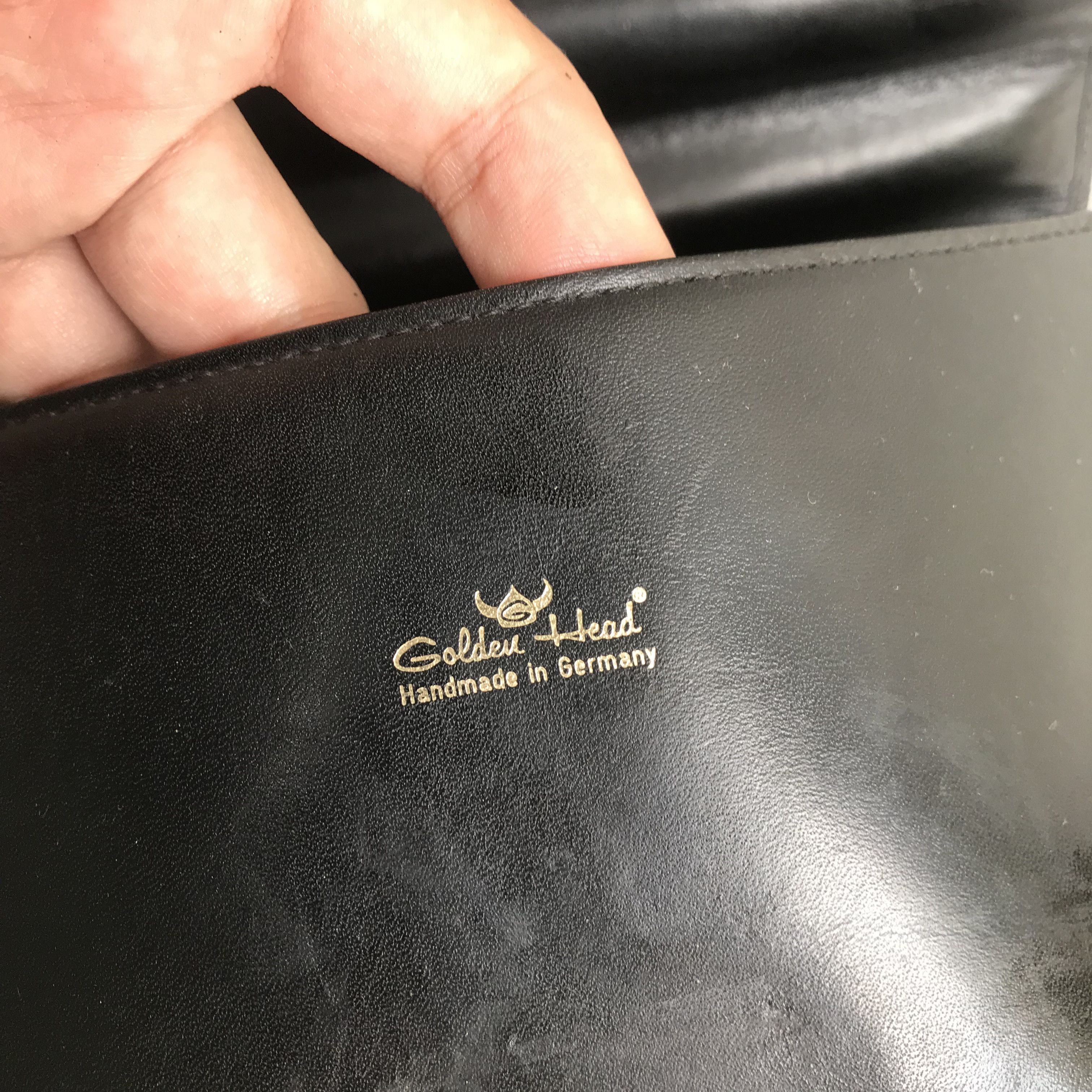 Vintage Vintage golden head germany black Satchel Bag Soulder Bag Size ONE SIZE - 10 Thumbnail