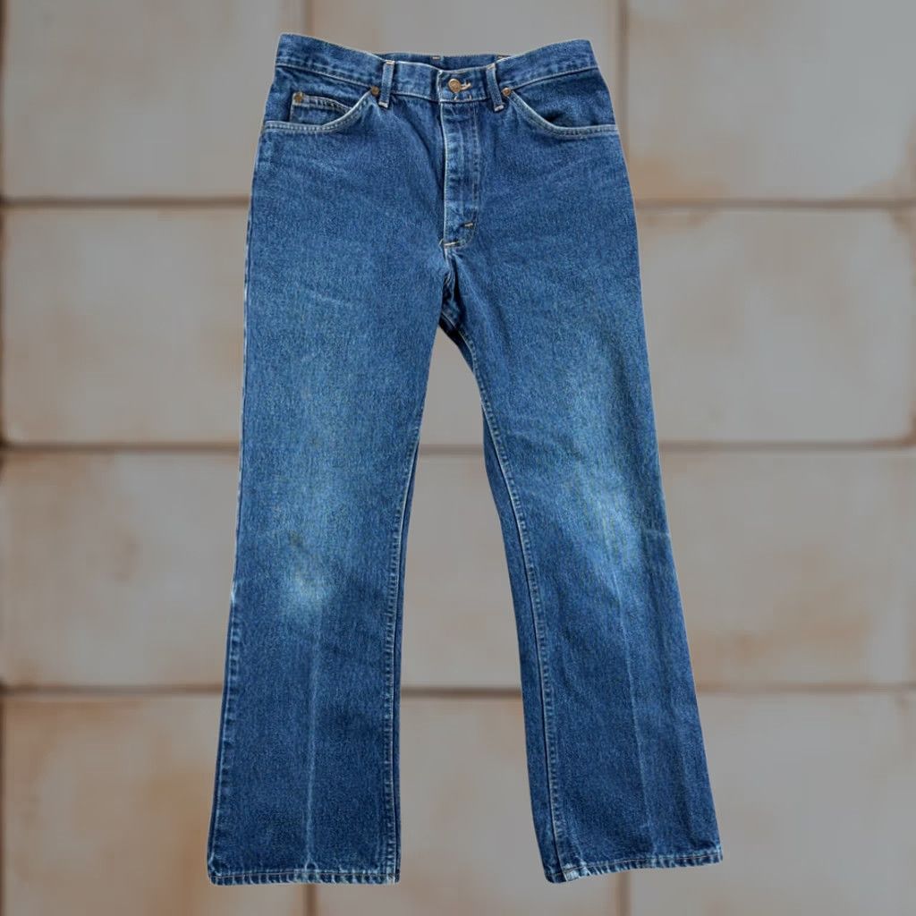 Lee VINTAGE Lee Jeans Mens 32x30 Blue Bootcut Riders Talon USA Denim 70s 33x30 Tag Size US 32 / EU 48 - 1 Thumbnail