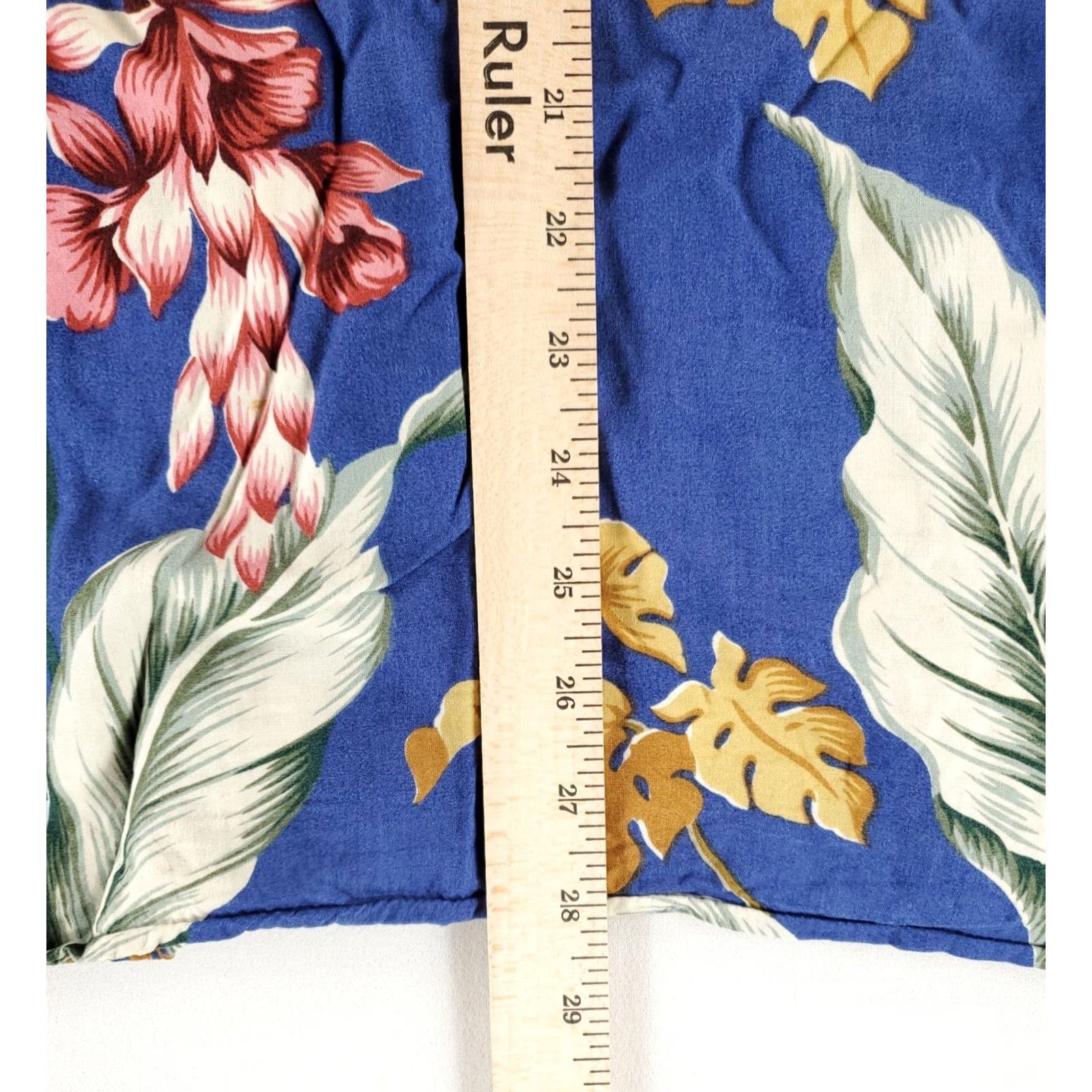 Reyn Spooner Reyn Spooner Shirt Hawaiian Traditionals Rayon Tropical Leaves Blue XL Mens Short Sleeve Size US XL / EU 56 / 4 - 5 Thumbnail