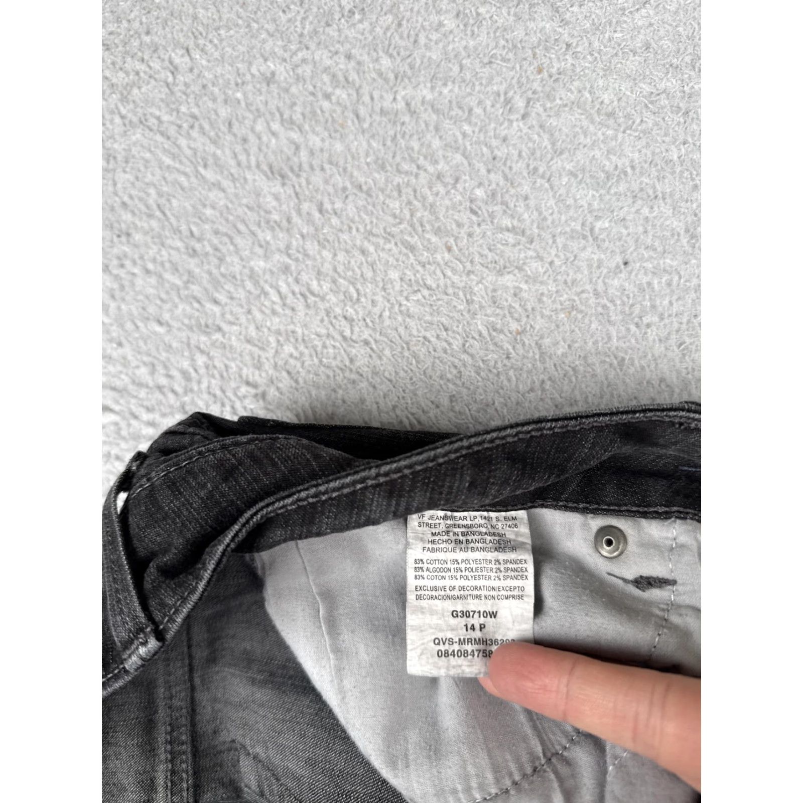 Lee Riders by Lee Jeans Womens 14P Gray Bootcut 34x28 Mid Rise Denim Stretch 5-Pocket Zipper Button Size 36" / US 14 / IT 50 - 7 Thumbnail