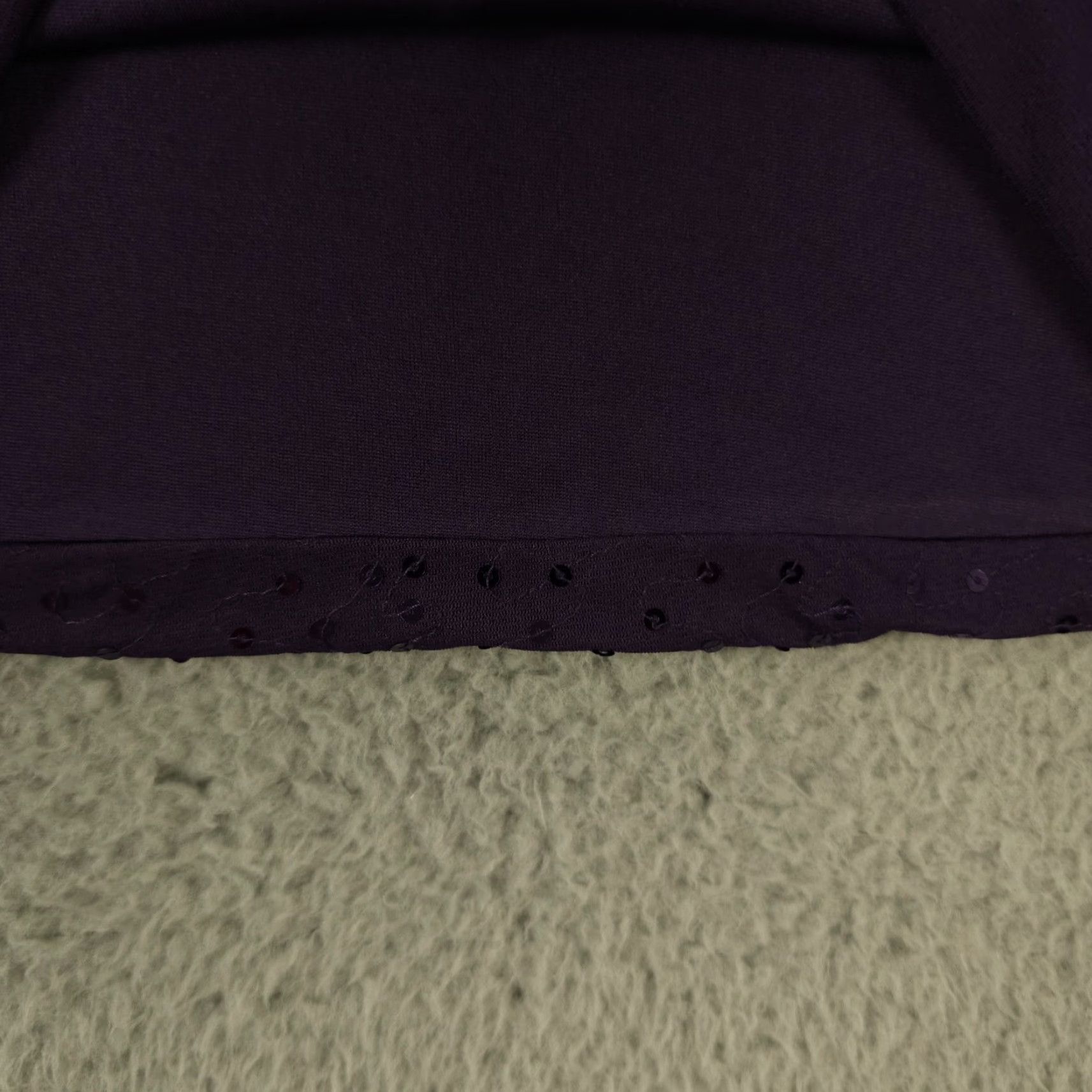 Ann Taylor Ann Taylor Tank Top Womens Small Purple Sequin Embroidered Sleeveless Shirt Size S / US 4 / IT 40 - 8 Thumbnail