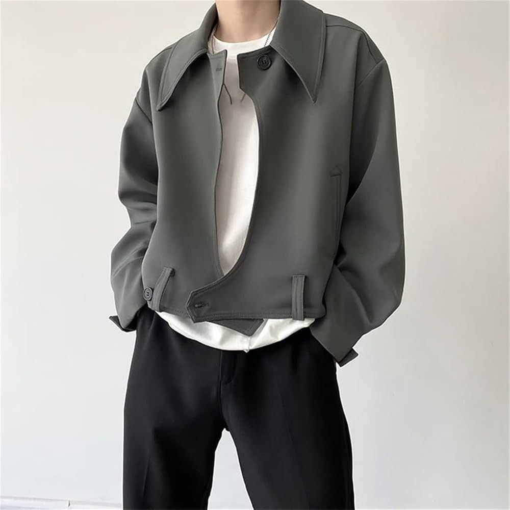 Designer × Vintage Design Khaki Collar Casual Trendy Jacket Size US M / EU 48-50 / 2 - 2 Thumbnail