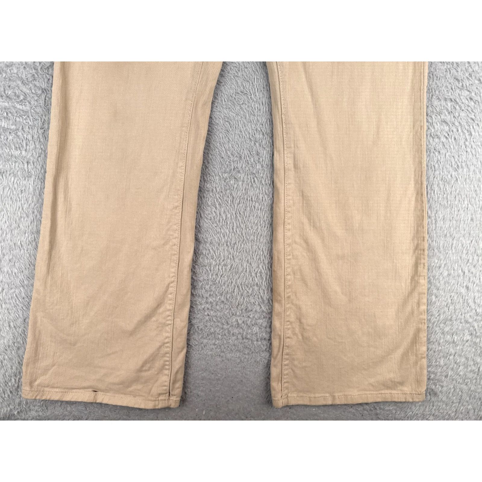 NYDJ VINTAGE NYDJ Jeans Womens 12 Beige Denim Bootcut High Rise Cotton US Made 27x32 Size 34" / US 12 / IT 48 - 2 Thumbnail