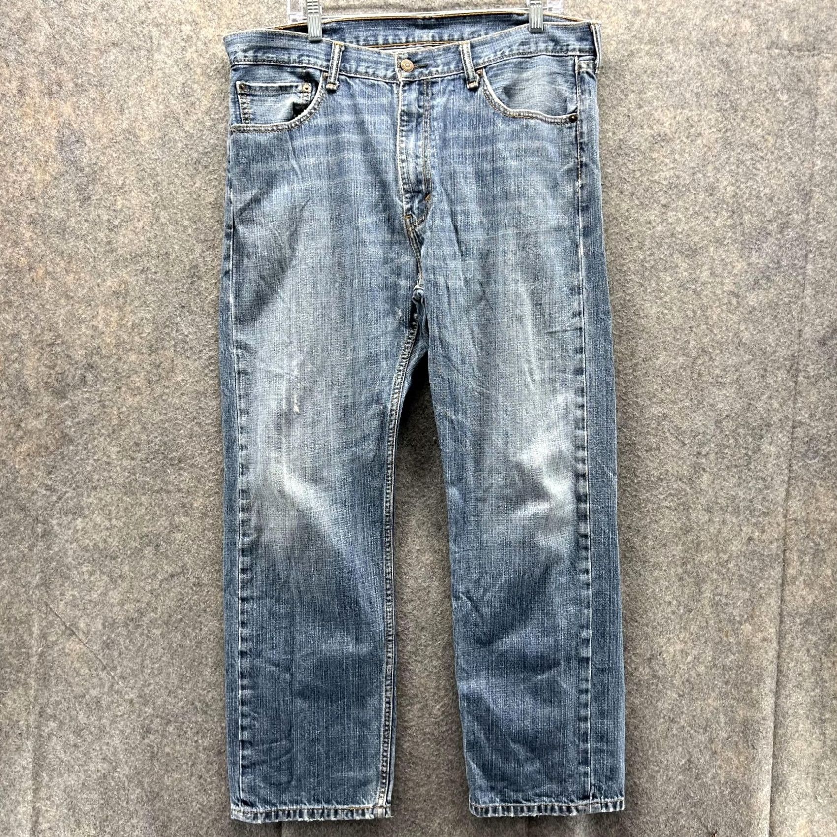 Levi's Levi's Jeans Men 38x30 5-Pocket Denim Straight Fit Blue Cotton Vintage? No (adjusted for clarity) Size US 38 / EU 54 - 2 Thumbnail