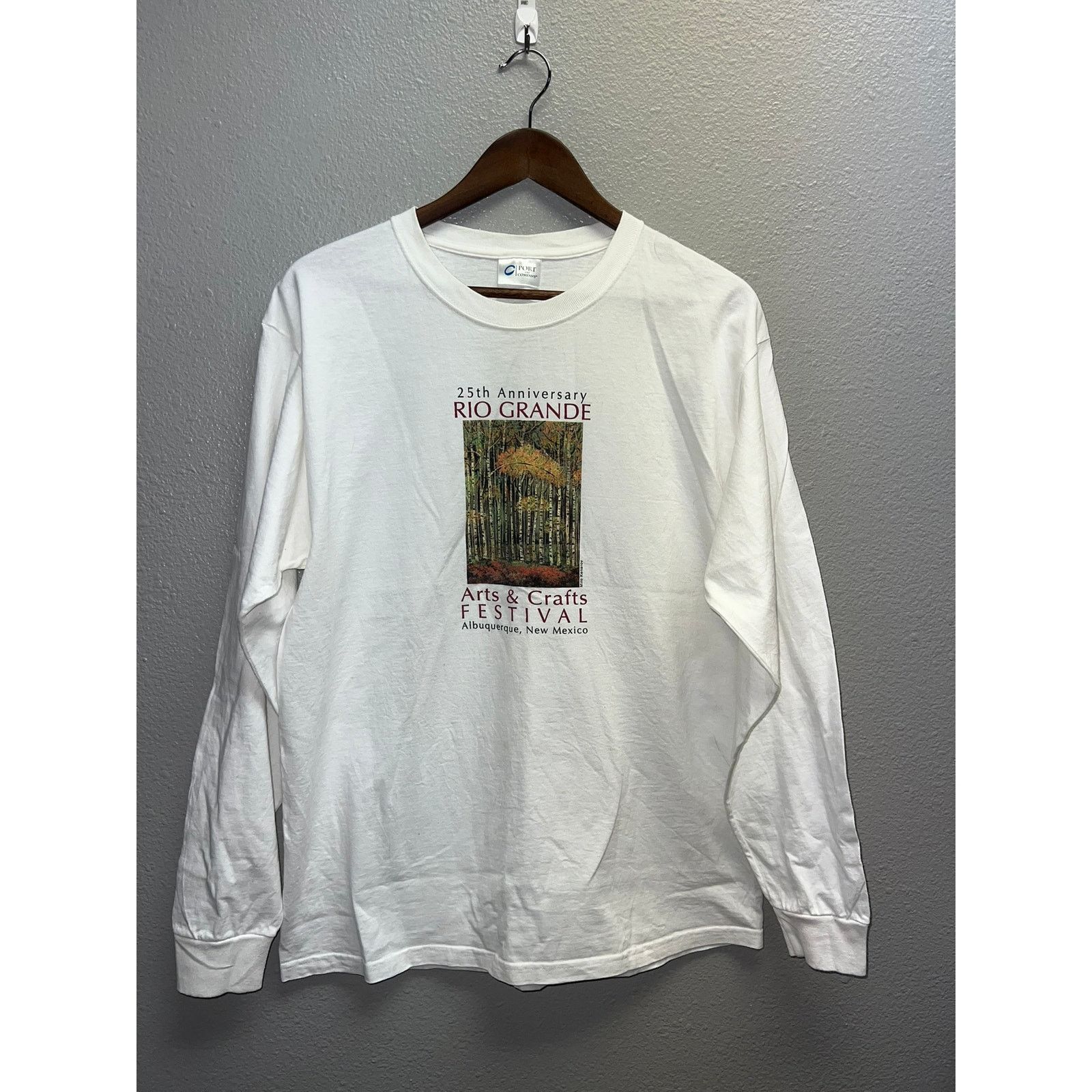 Port & Company Vintage Arts Festival Shirt Rio Grande Art Long Sleeve L Size US L / EU 52-54 / 3 - 1 Thumbnail