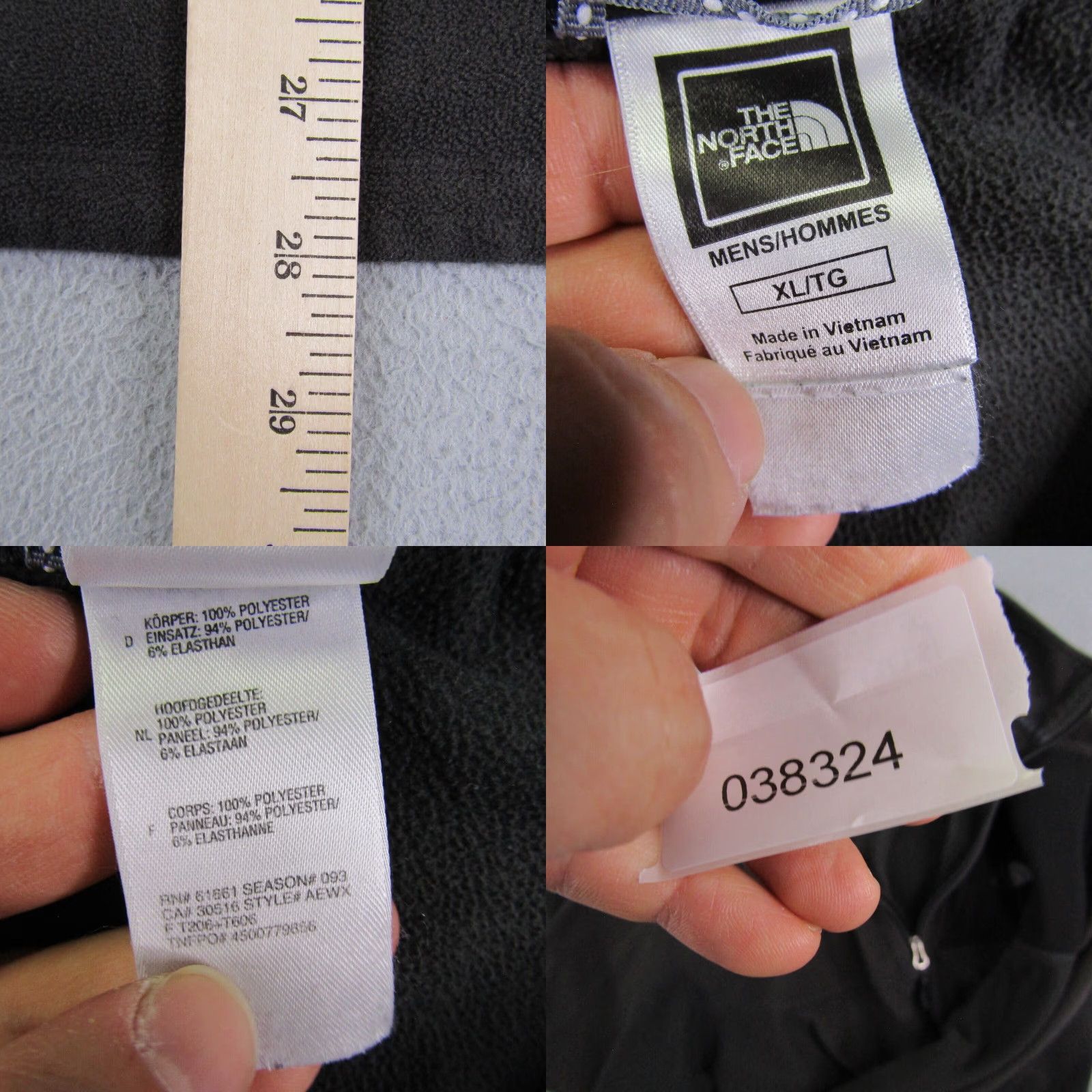 The North Face VINTAGE The North Face Sweater Mens XL Gray Fleece 1/4 Zip Pullover Mock Neck Hiking Outdoor Mens XL Gray Size US XL / EU 56 / 4 - 8 Thumbnail