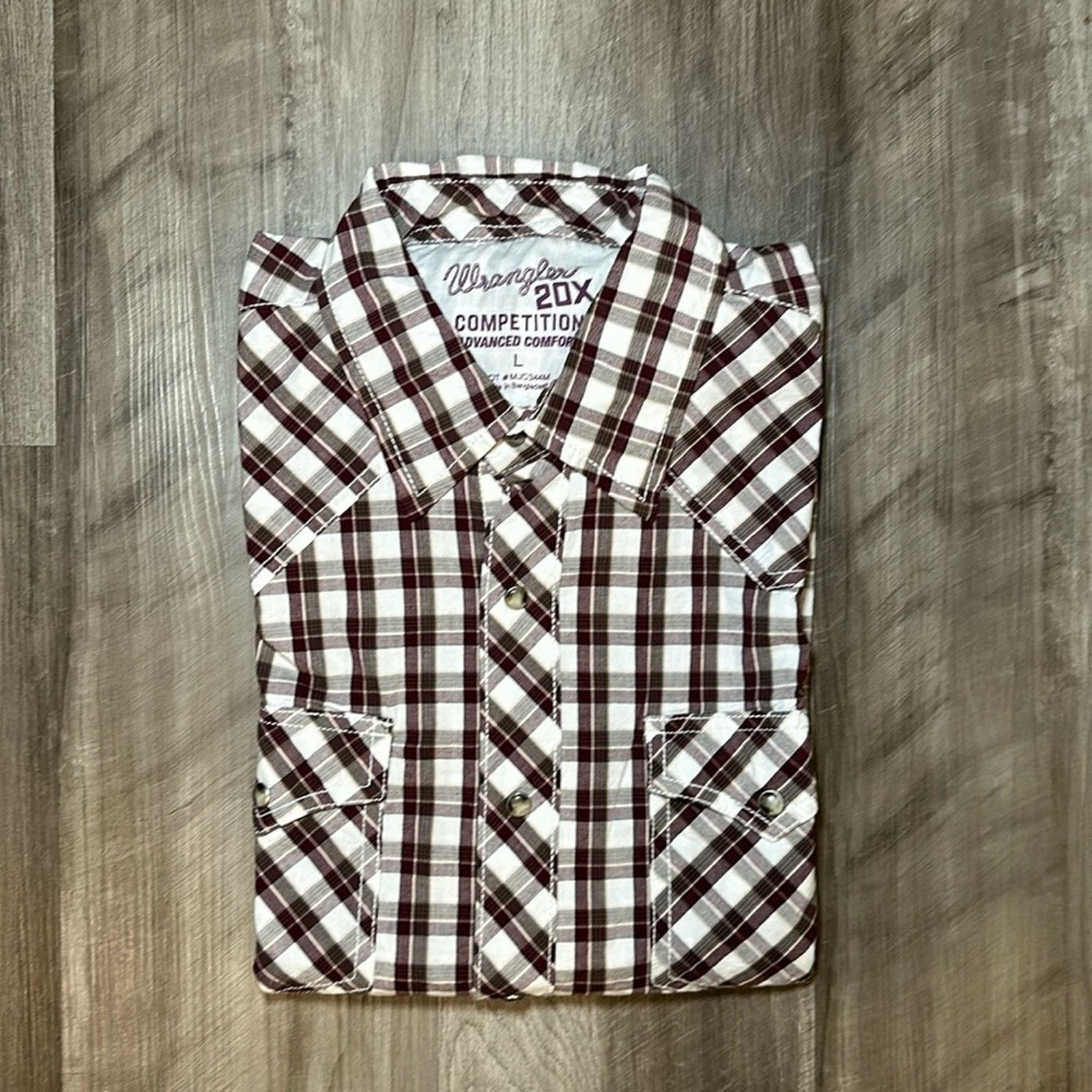 Wrangler Wrangler 20X Competition Advanced Comfort Pearl Snap - Large Size US L / EU 52-54 / 3 - 1 Thumbnail