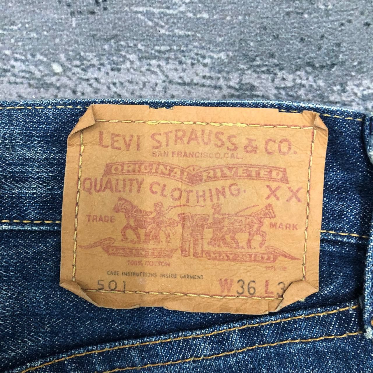 Levi's P779 VTG BIG E 501 SELVEDGE LEVI'S JEANS Size US 35 - 4 Thumbnail