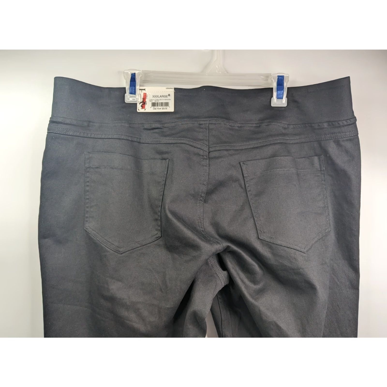 Vintage HUE Classic Smoothing Denim Leggings Black Size XXXL NWT Cotton Size 40" / US 18 - 7 Thumbnail