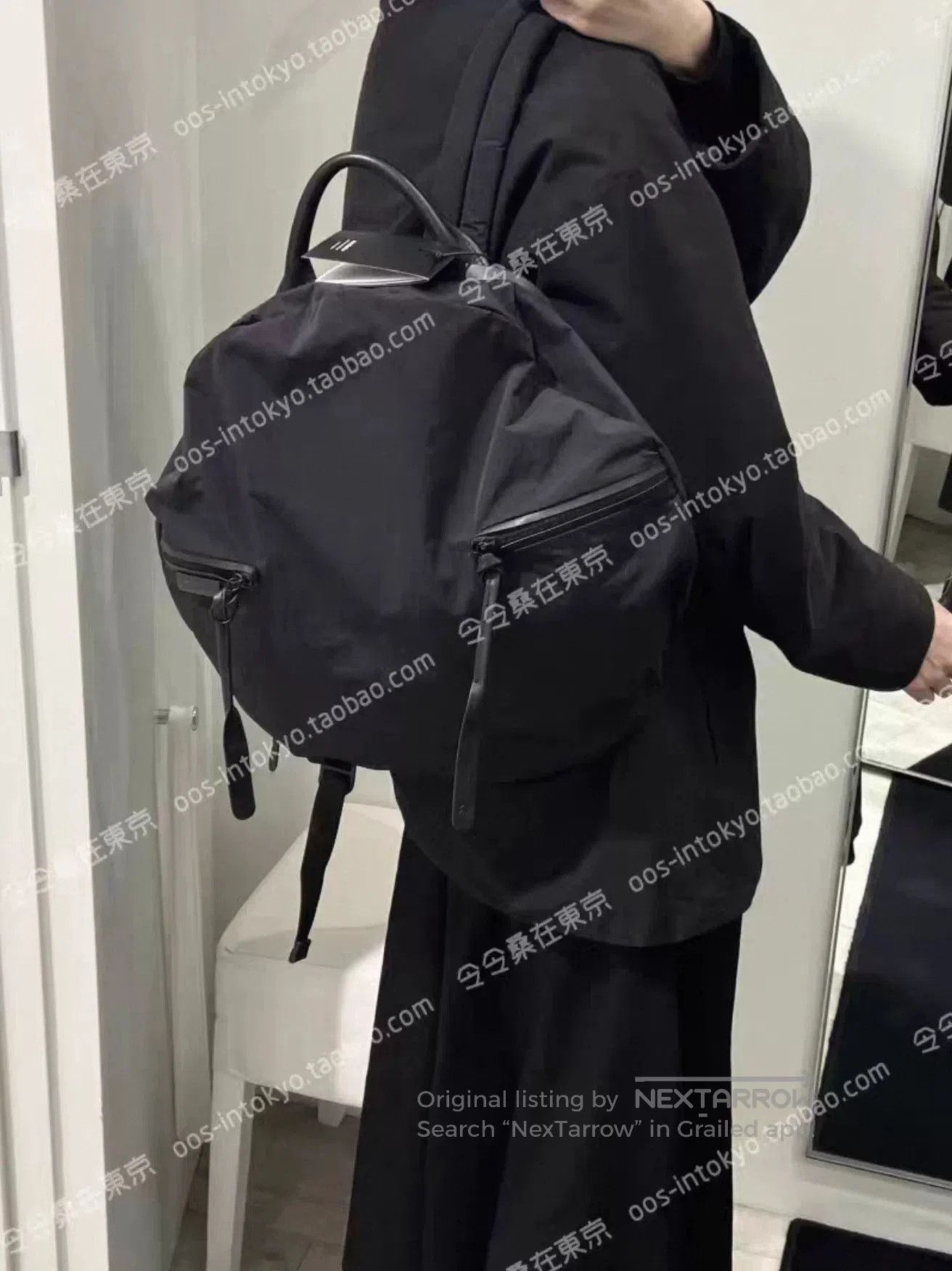 Y's Y's Moselle Echo Black Round Backpack. Size ONE SIZE - 9 Thumbnail