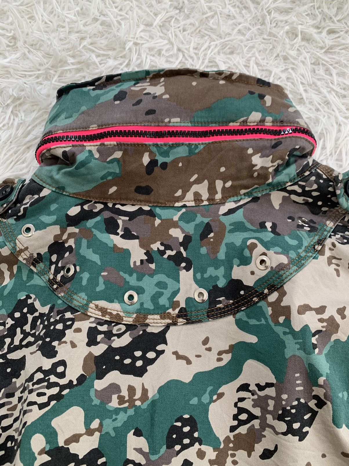 Diesel Diesel Camo Military Combat RR55 Crop Jacket Size M / US 6-8 / IT 42-44 - 11 Thumbnail