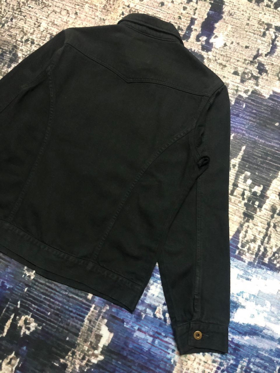 Japanese Brand Brapppers Soft Denim All Black Jacket Size US S / EU 44-46 / 1 - 9 Thumbnail